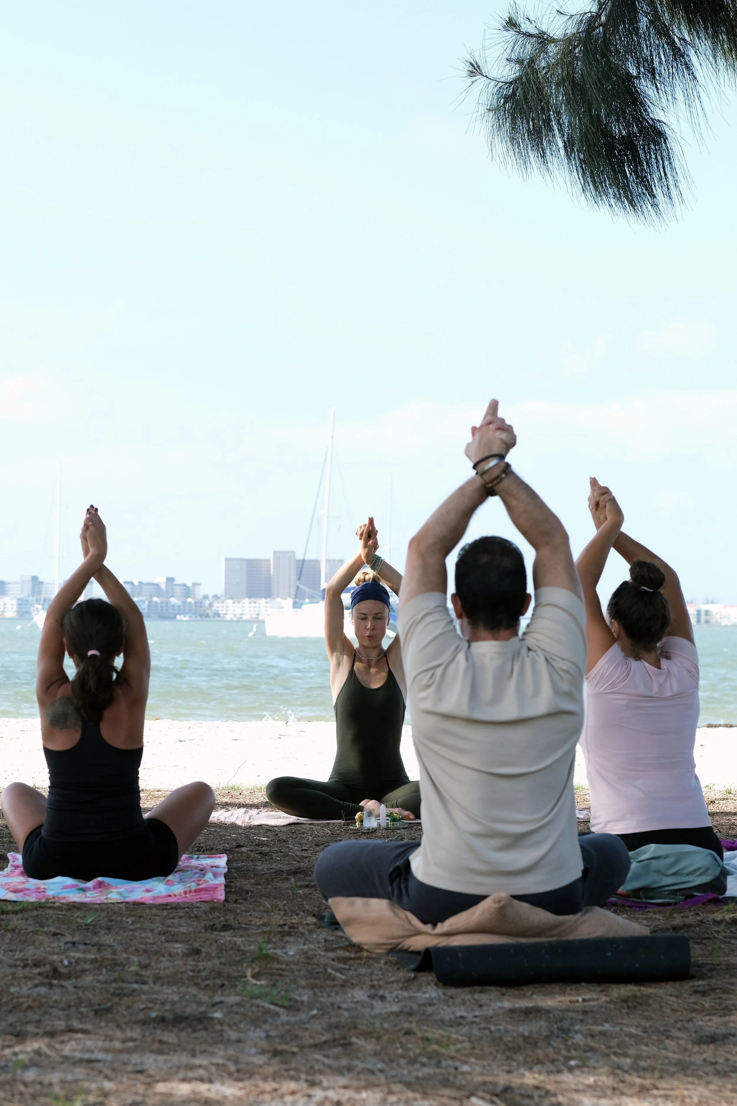 Kundalini yoga beach