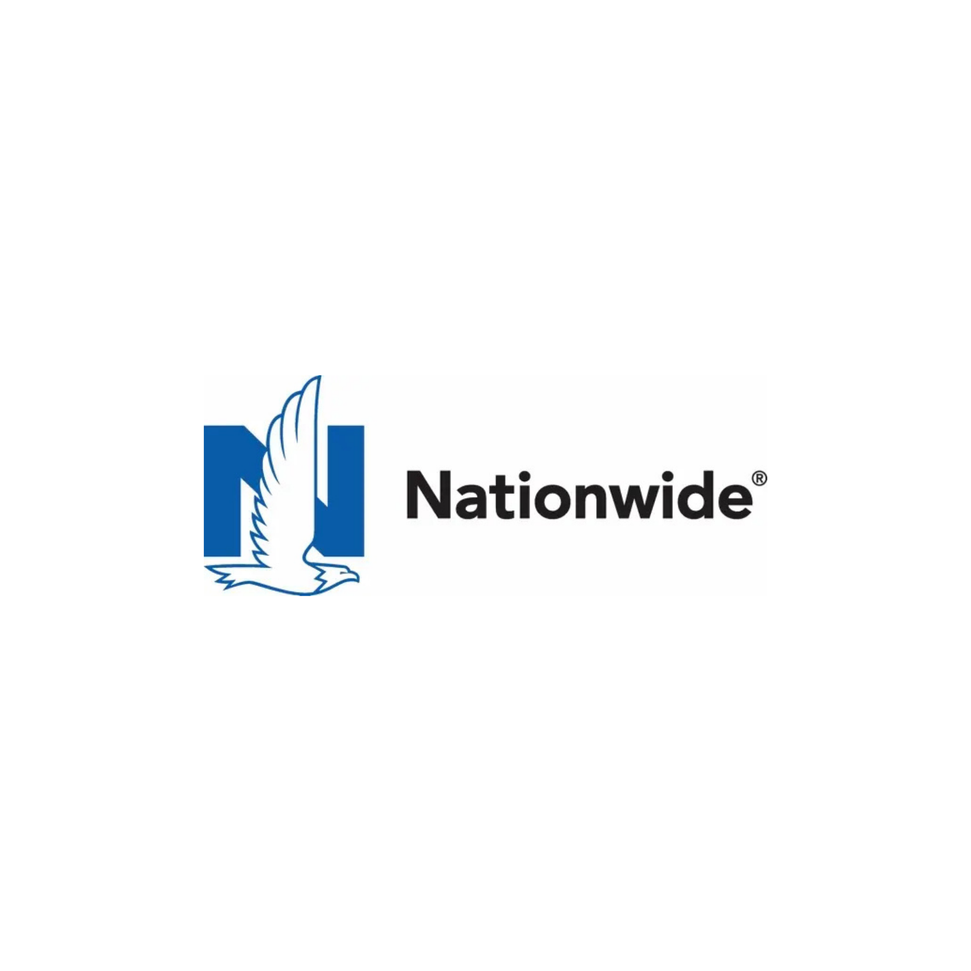 Nationwide logo with a blue eagle and the word 'Nationwide'