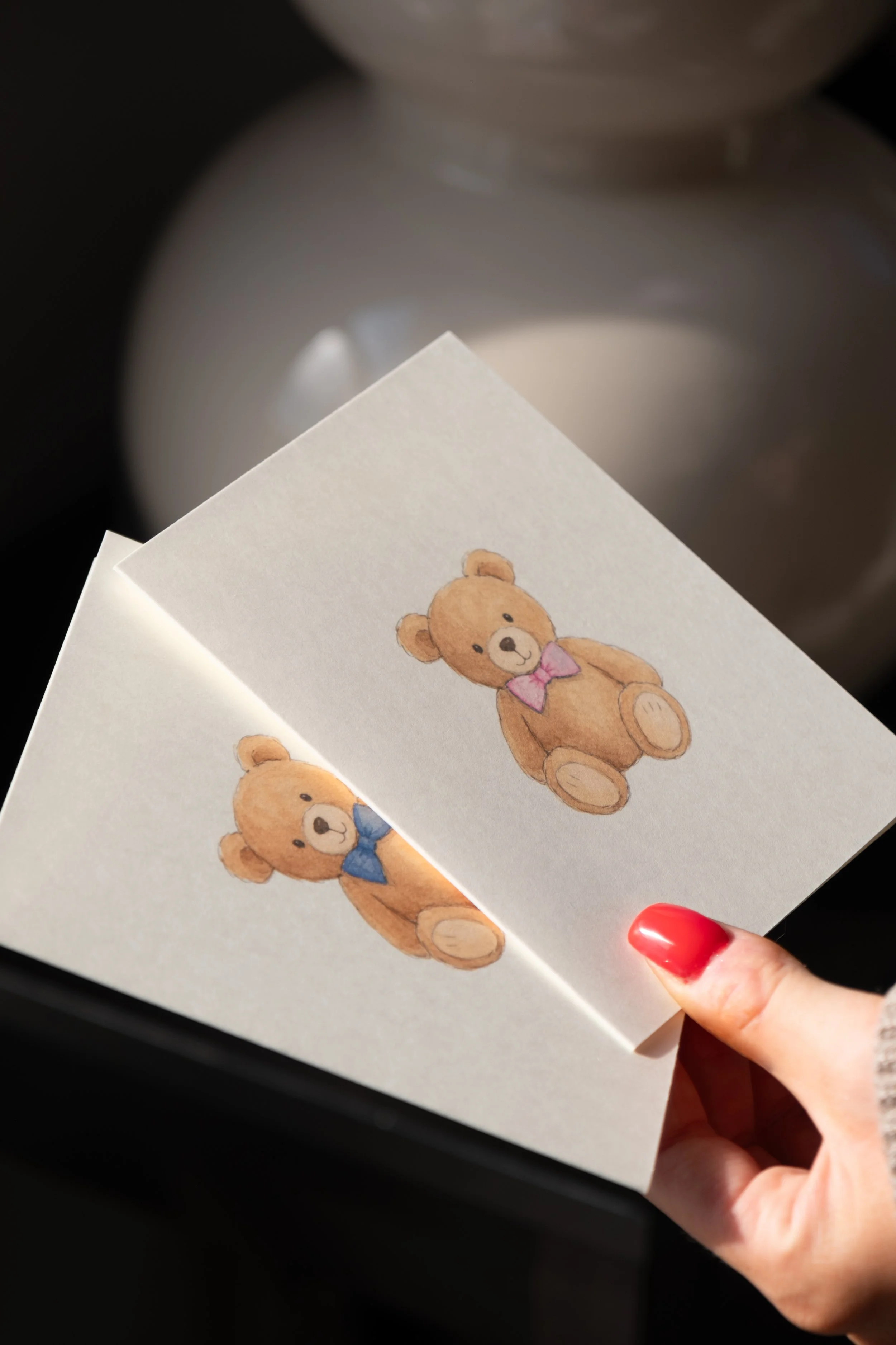The Teddy Bear Bow Card