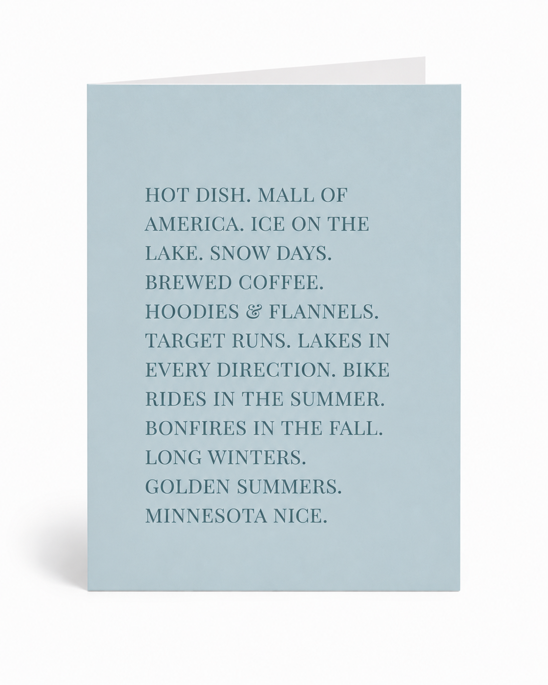 Minnesota Nice Card