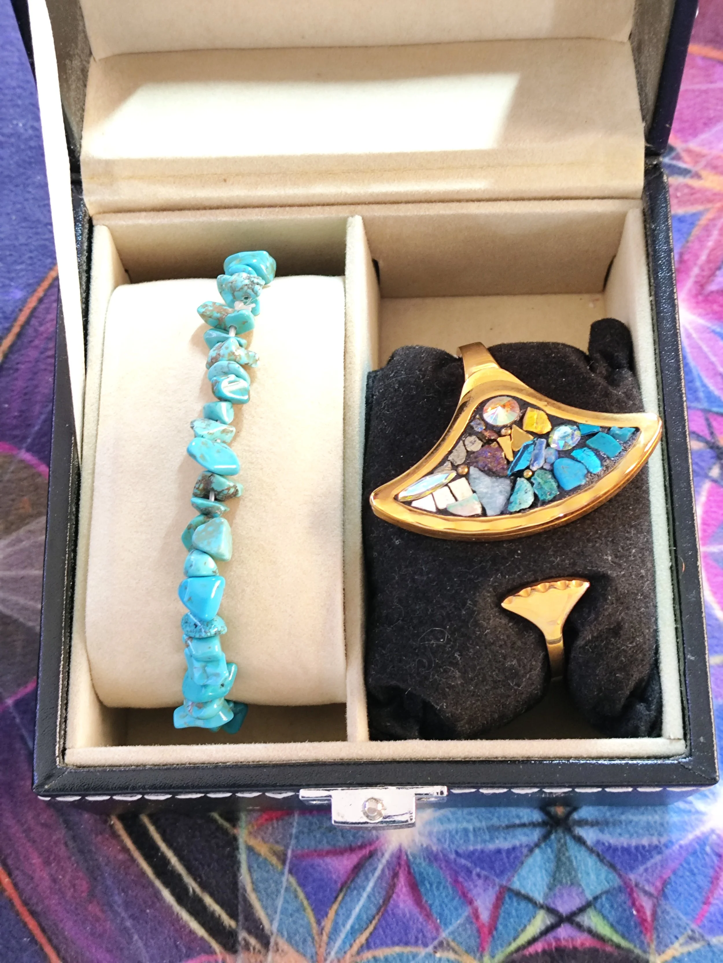 Bracelet double petale de la fleur de vie