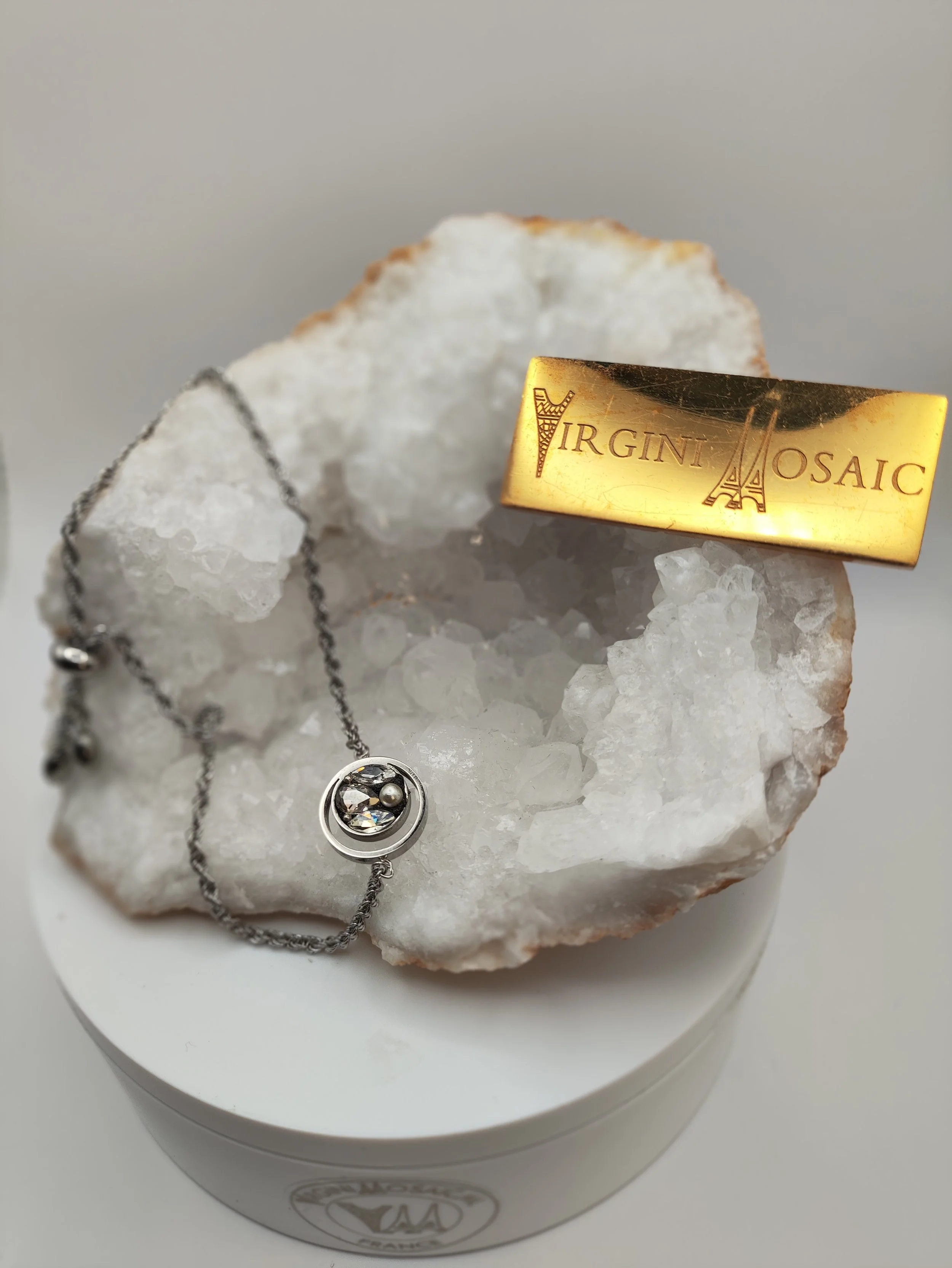 Double cercle pour reveiller la creativité, bracelet ajustable chaine typique de majorque