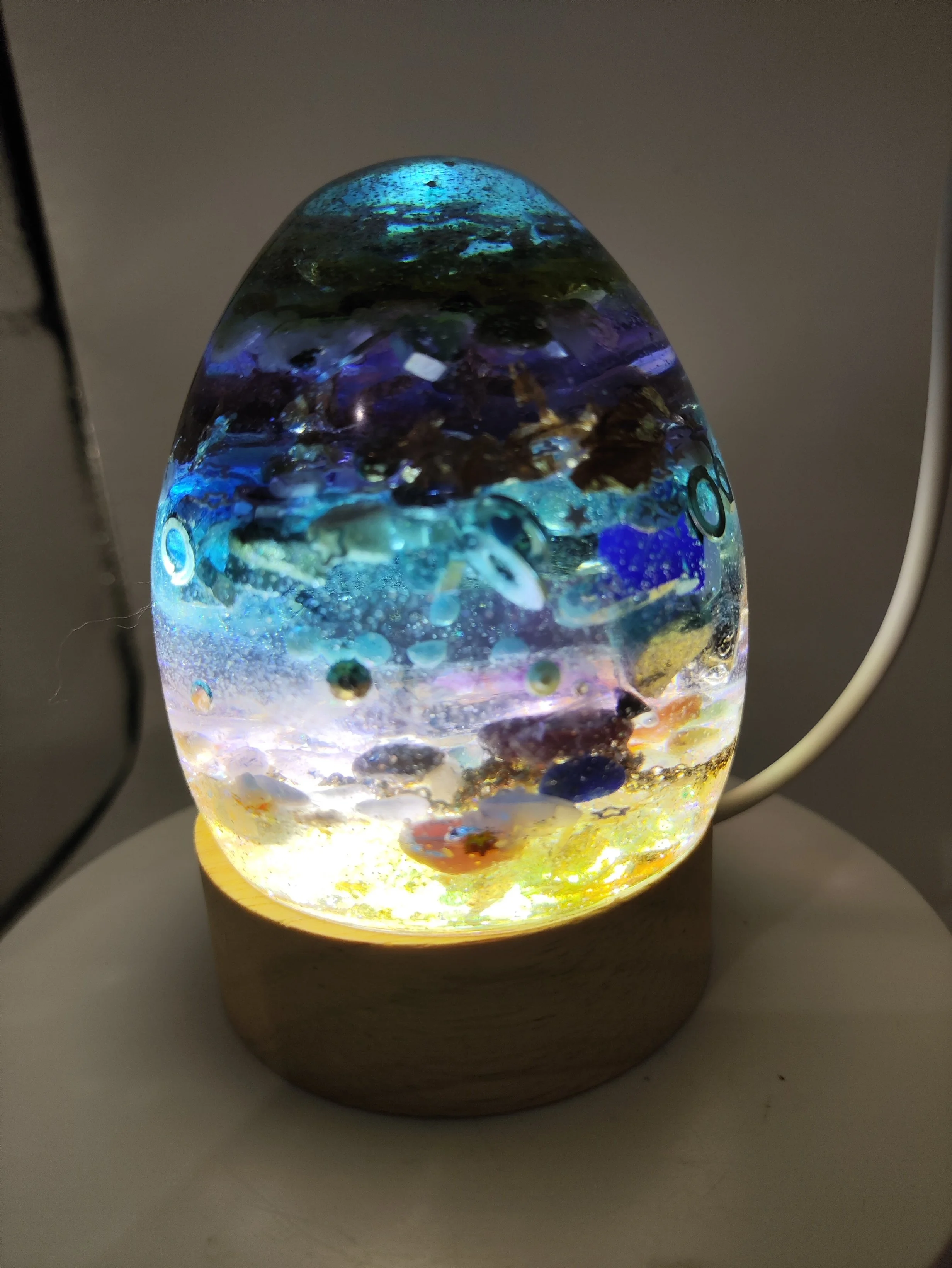 Oeuf orgonite energie yin