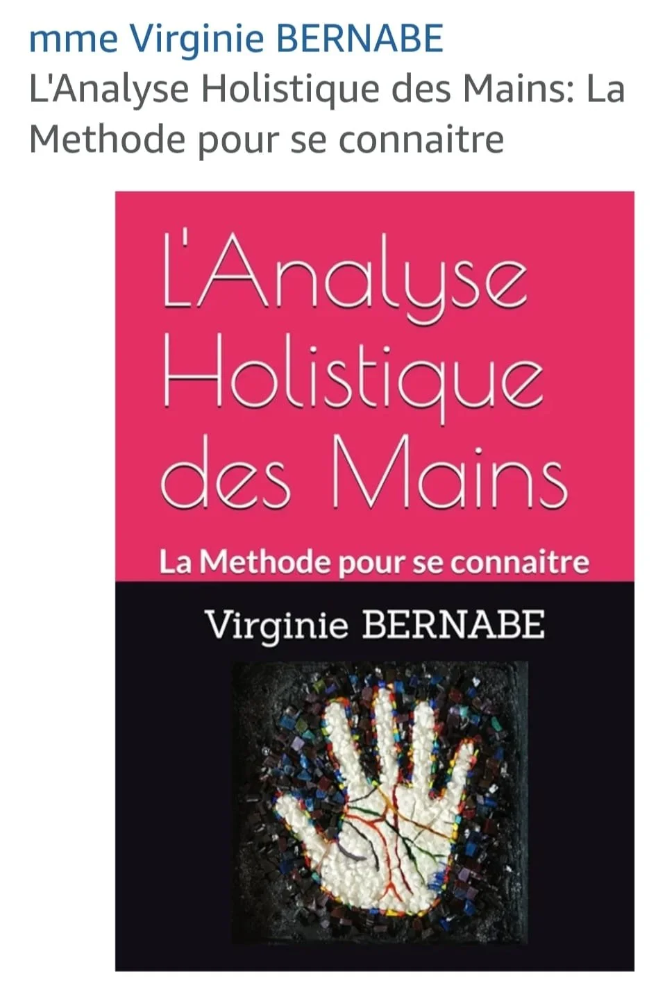 livre sur l'analyse holistique des mains en couleurs