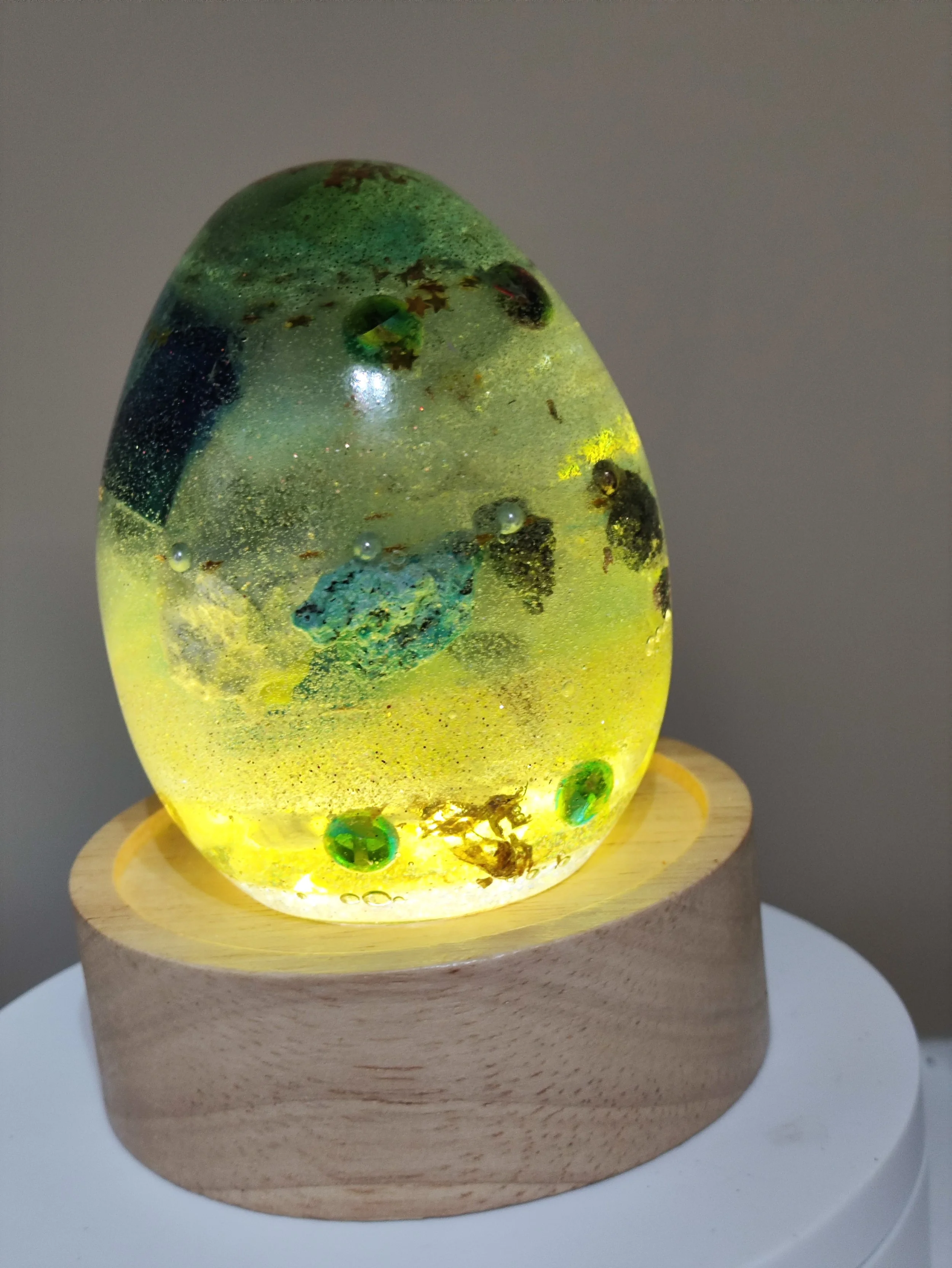 Orgonite oeuf pour calmer le mental