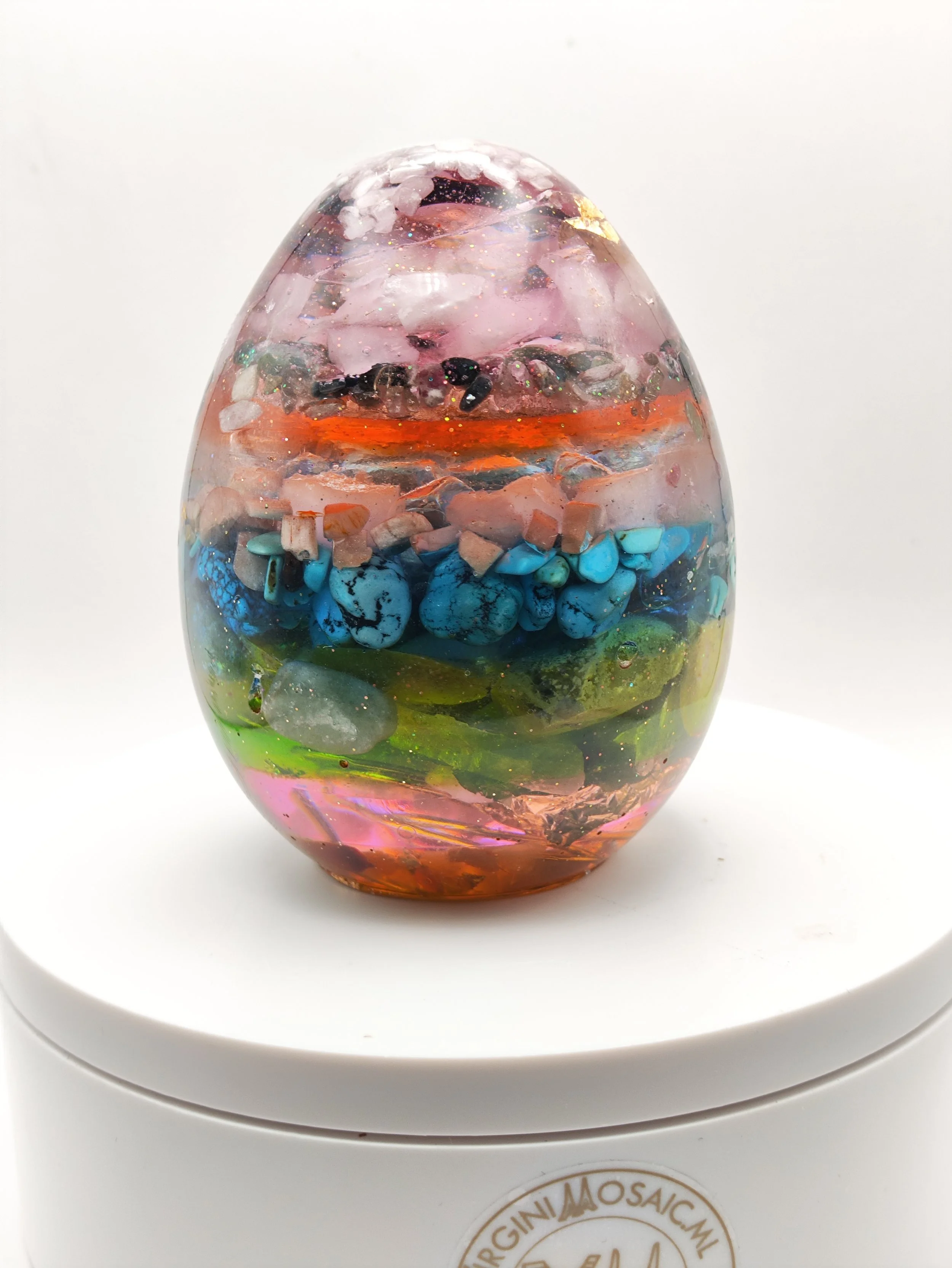 Oeuf orgonite pour calmer le mental