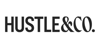 HUSTLE & Co logo in black text