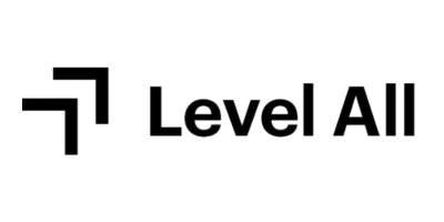 Logo with a staircase graphic and the text 'Level All'