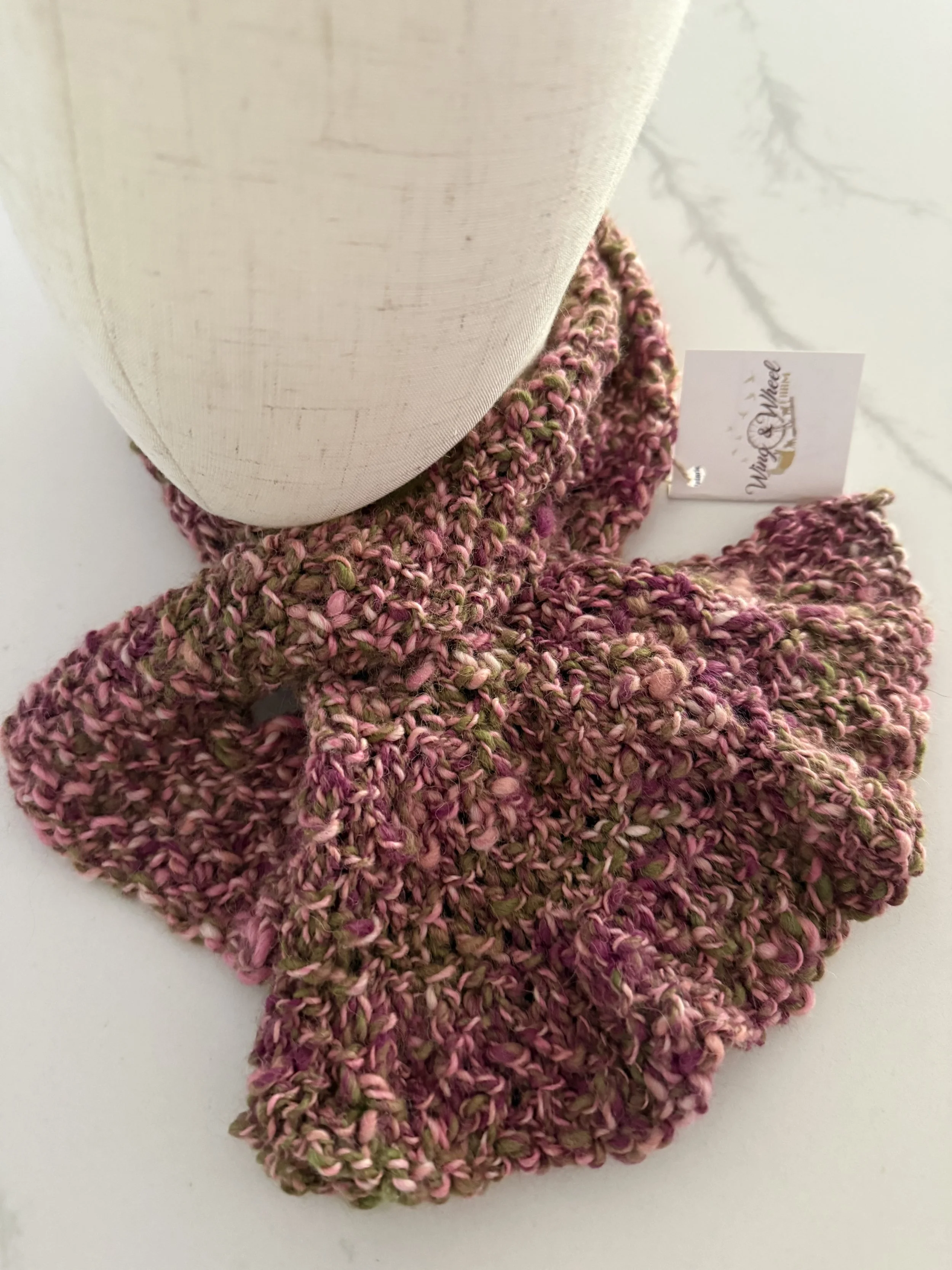 Alpaca Hand Knit Scarf