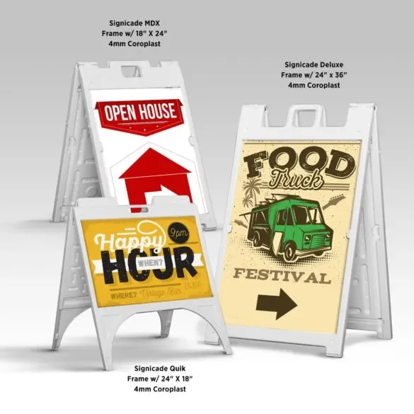Sidewalk Signs or A-Frame Sign 18 x 24