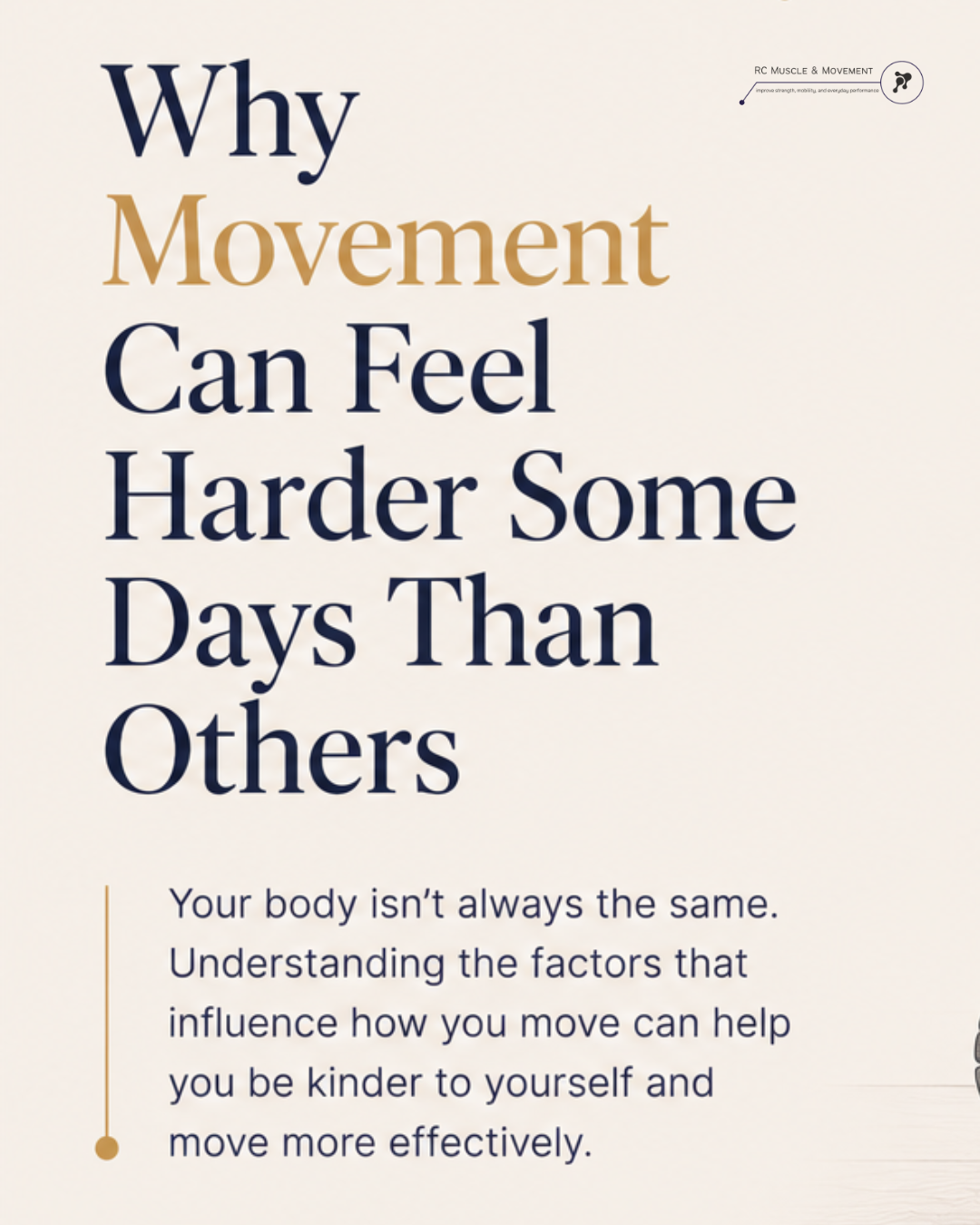 Why Movement Can Feel Harder Some Days Than Others