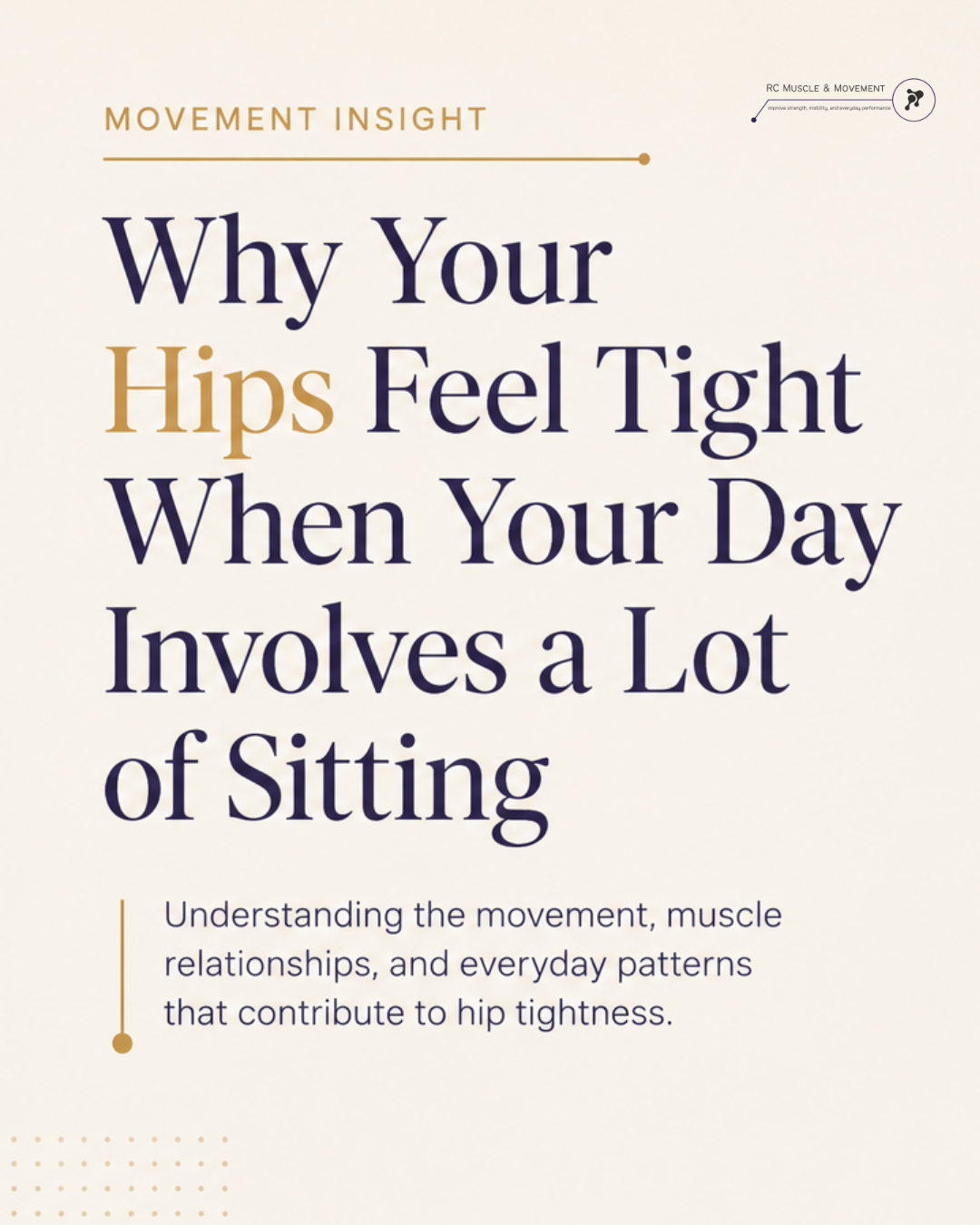 Why Your Hips Feel Tight When Your Day Involves a Lot of Sitting