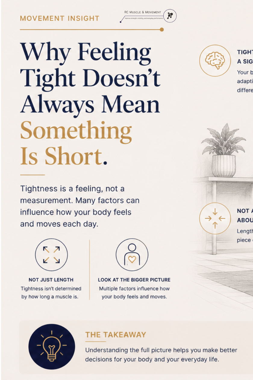 Why Feeling Tight Doesn’t Always Mean Something Is Short