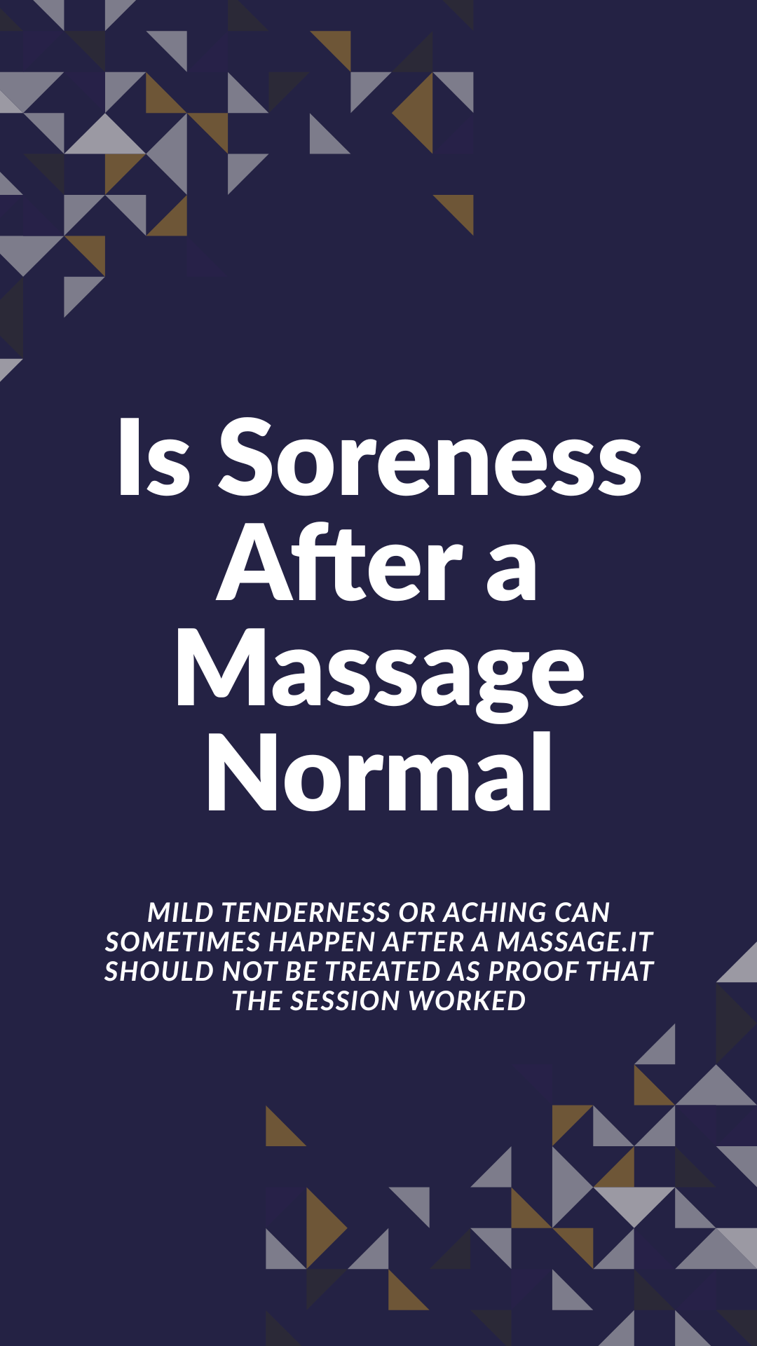Is Soreness After Massage Normal?