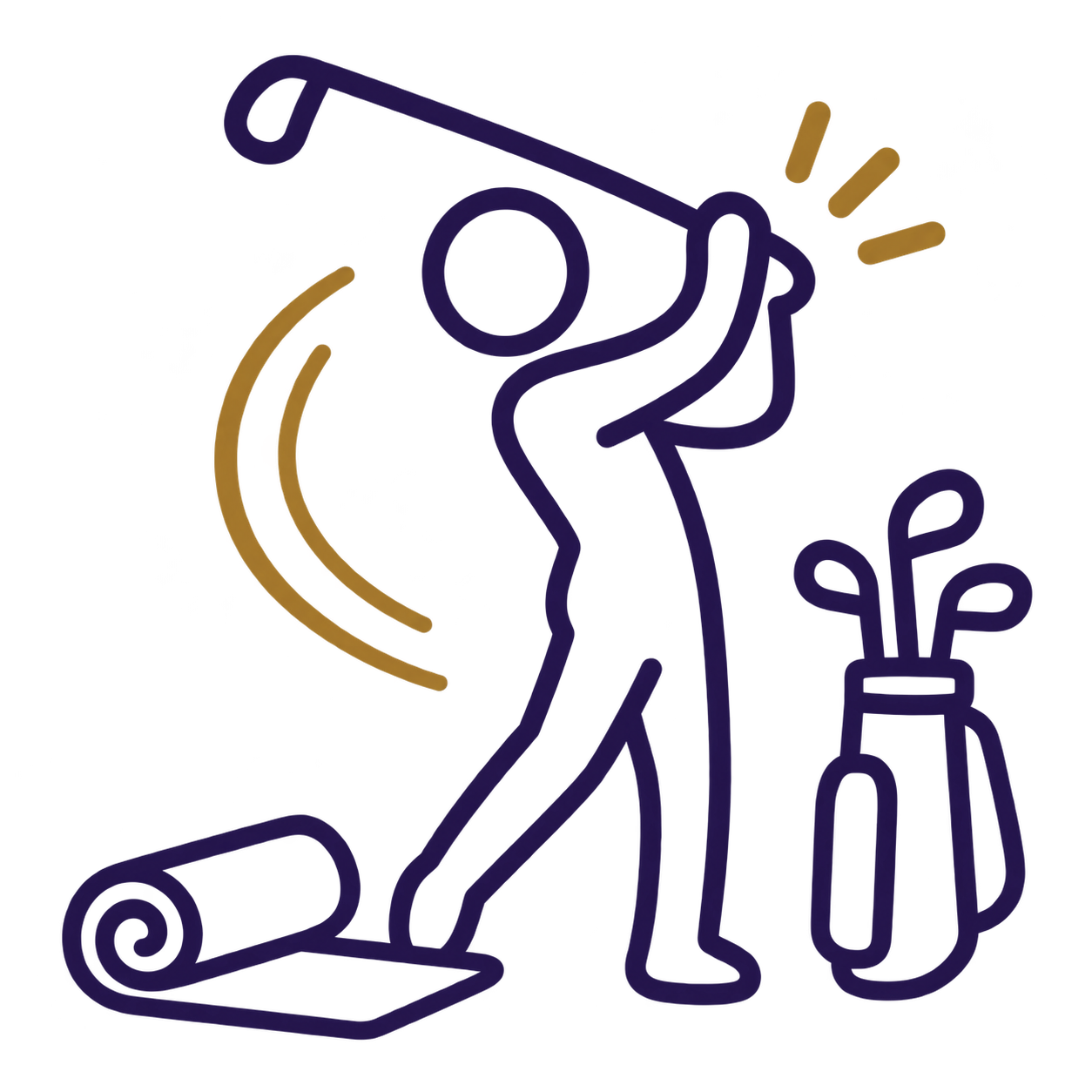 icon of figure stretching