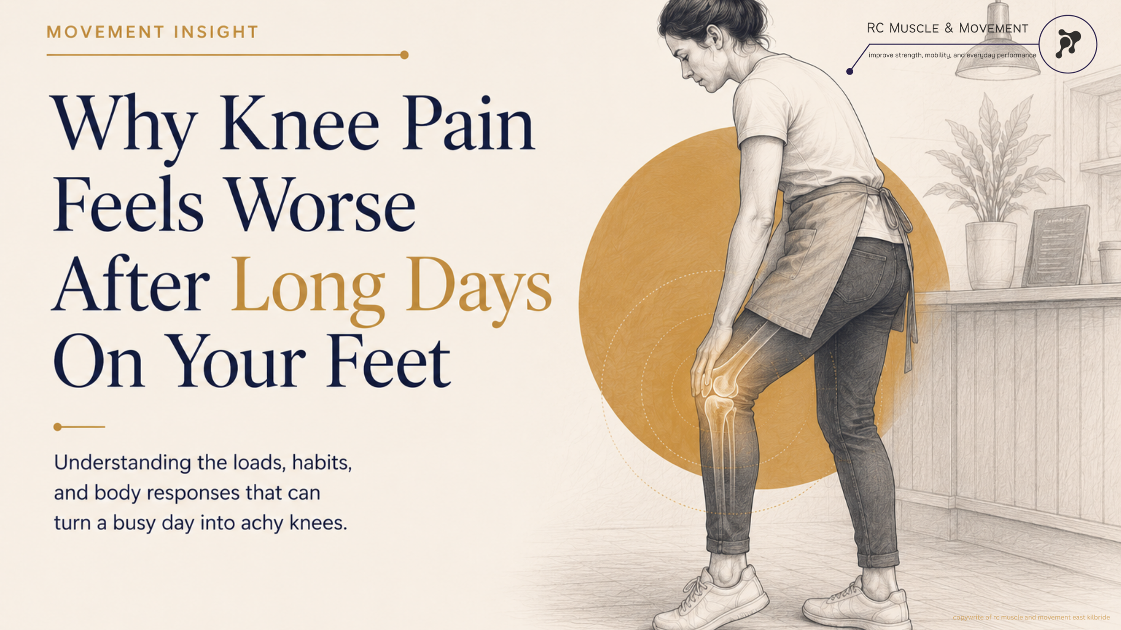 Why Knee Pain Feels Worse After Long Days on Your Feet