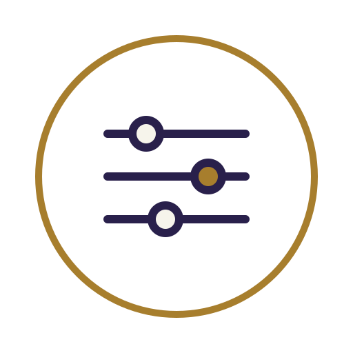 icon of gauge to represent varying pressure