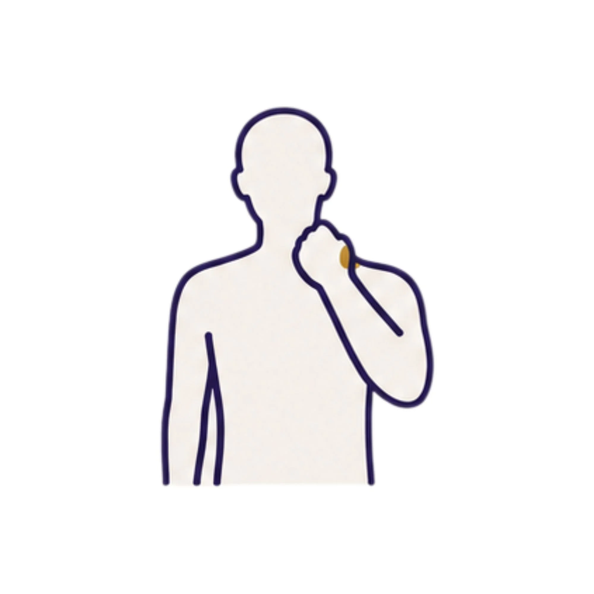 Illustration focused on the neck