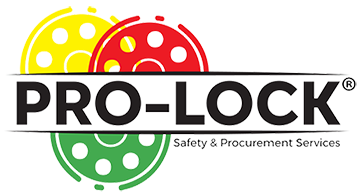 Logo for PRO-LOCK Safety & Securing Services with colorful lock icons and text.