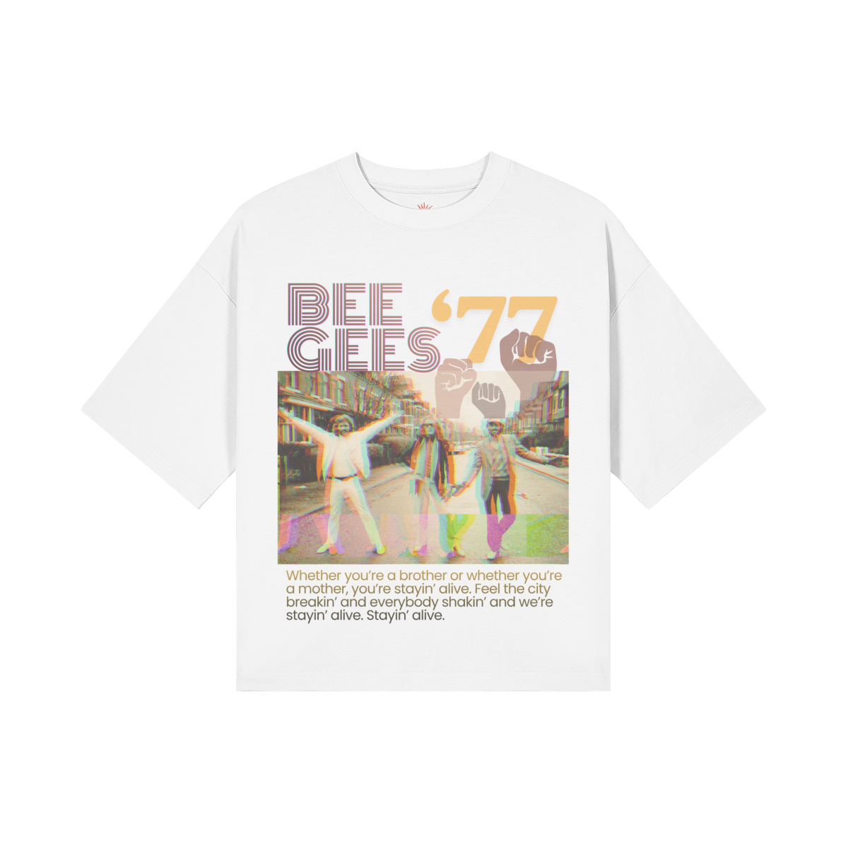 Bee Gees Unisex Boxy Tee