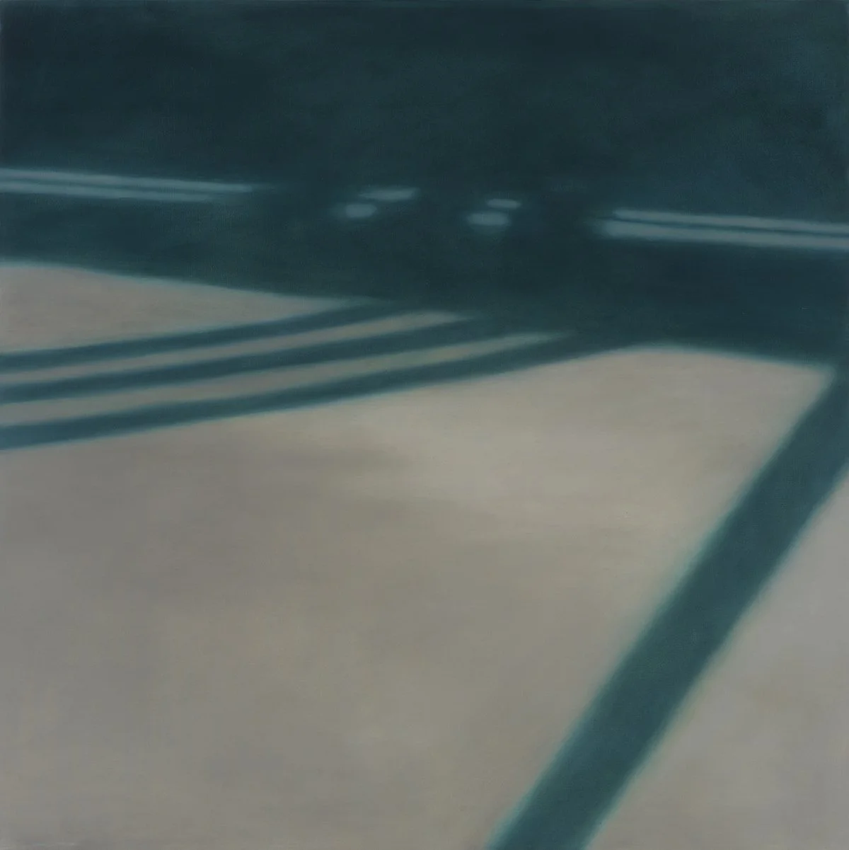 Reflections: on Crossing XXV. 
2007, oil on canvas. 48 x 48 inches.