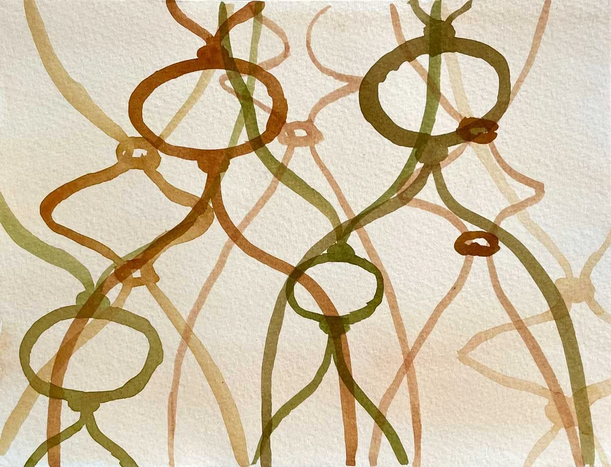 Alberta Arabesque - Loopings
2022
Watercolor on paper
12 x 15 inches