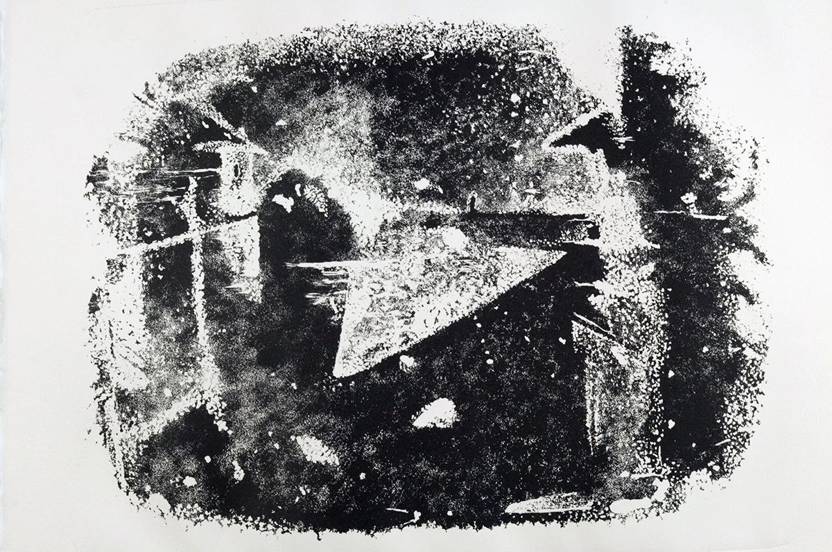 Lithograph After Niepce. 
2012, lithograph on paper.