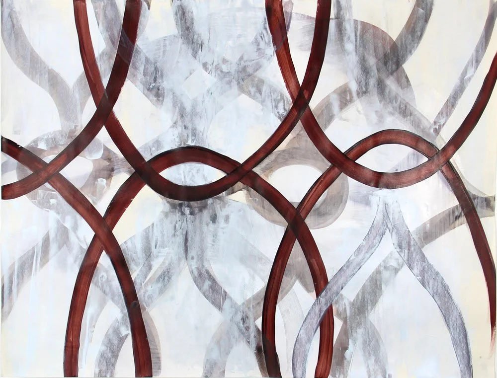 Alberta Arabesque - Maroon Blue
2019
Acrylic on paper
18 x 24 inches
