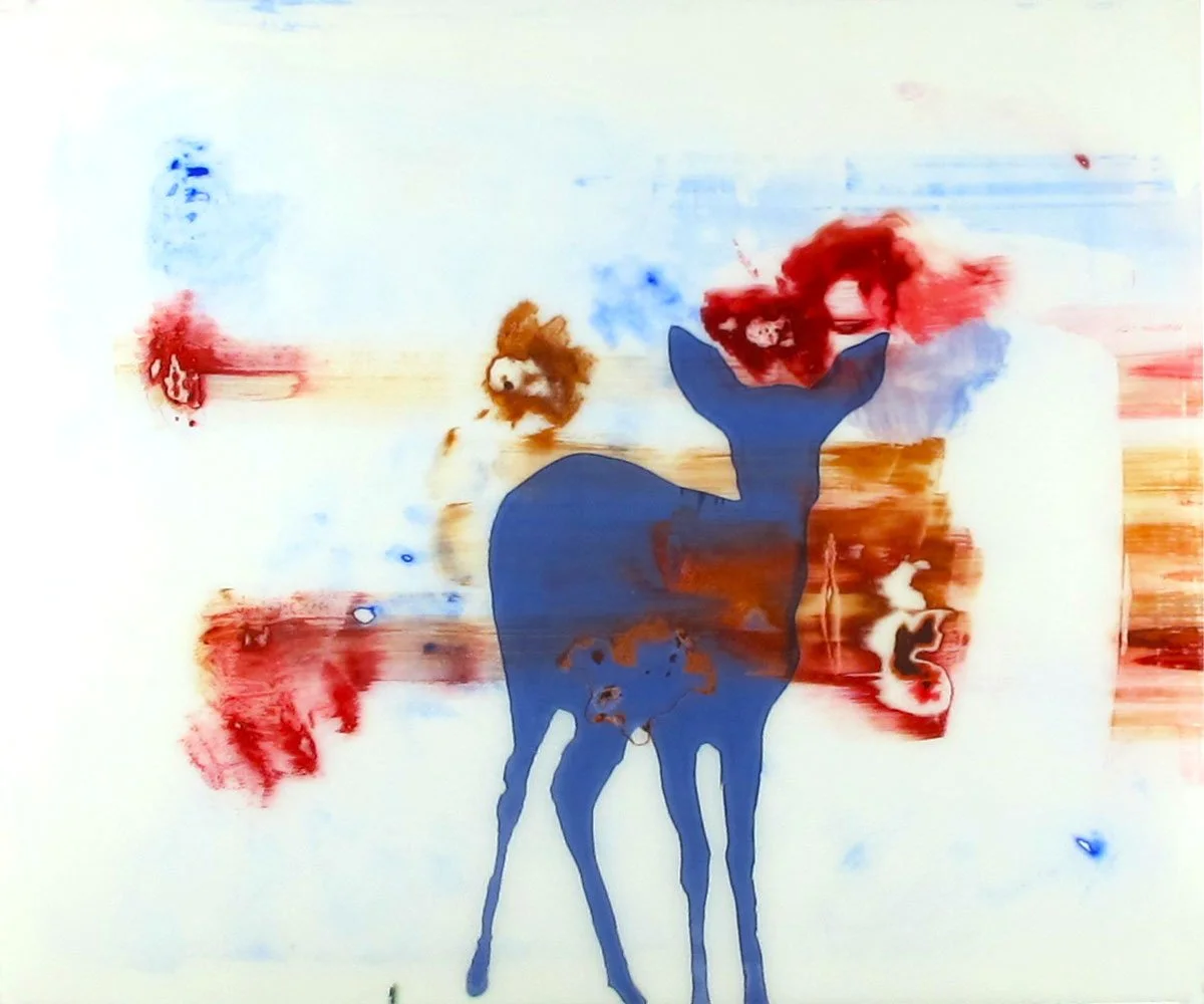 Ocean Deer 5
2013
Screenprint with watercolor pigment on drafting film
14 x 17 inches
