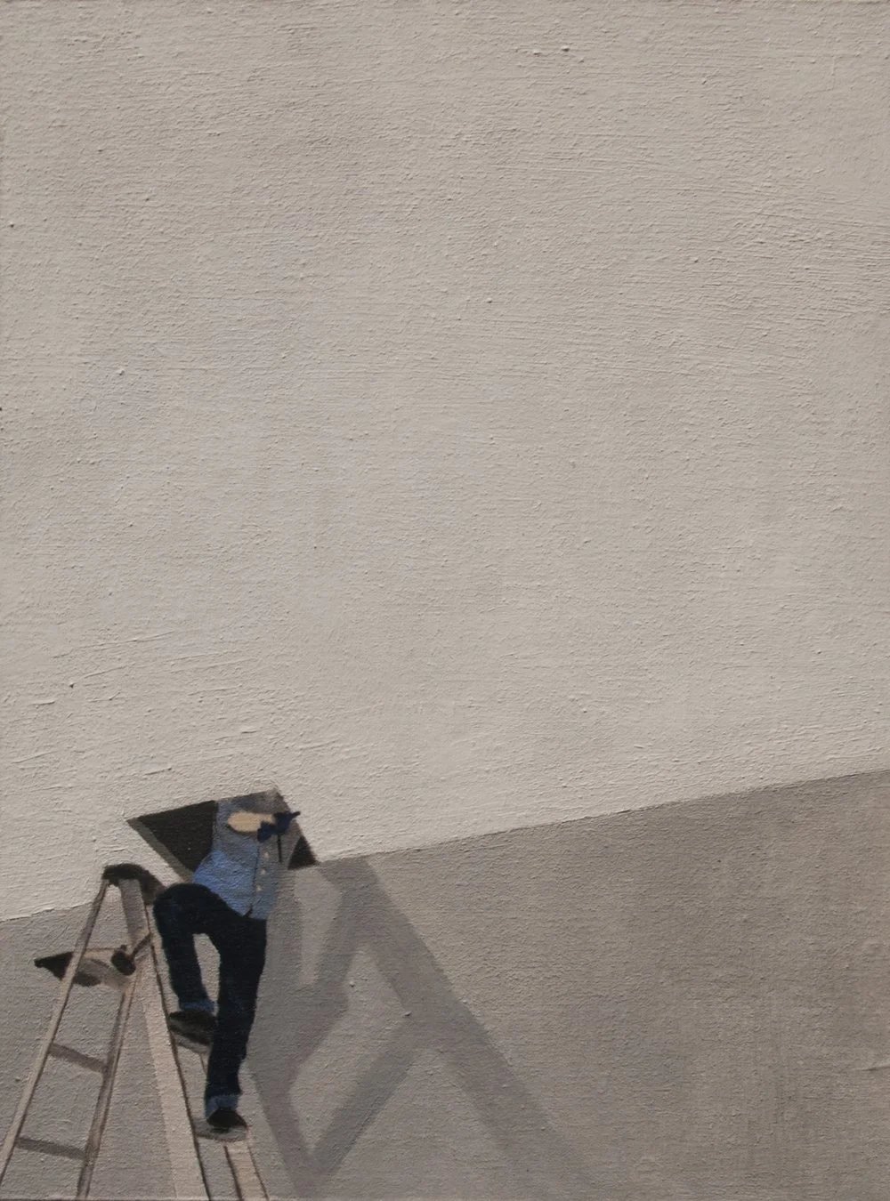 Daisy in the Ceiling. 
2014, 0il on muslin on panel. 9″ x 12″.