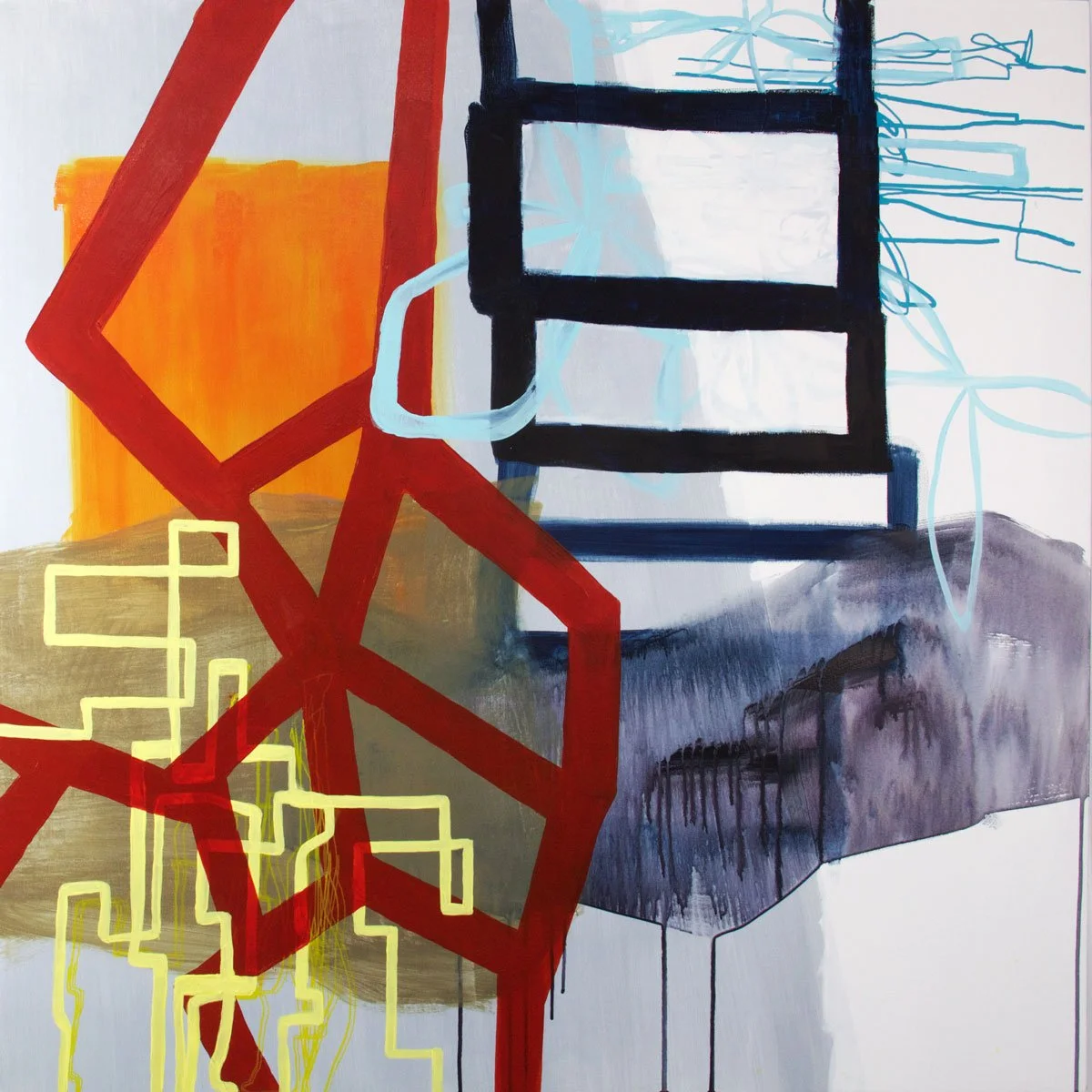 You, and Your Bright Ideas
2017
Acrylic and watercolor on panel
36 x 36 inches