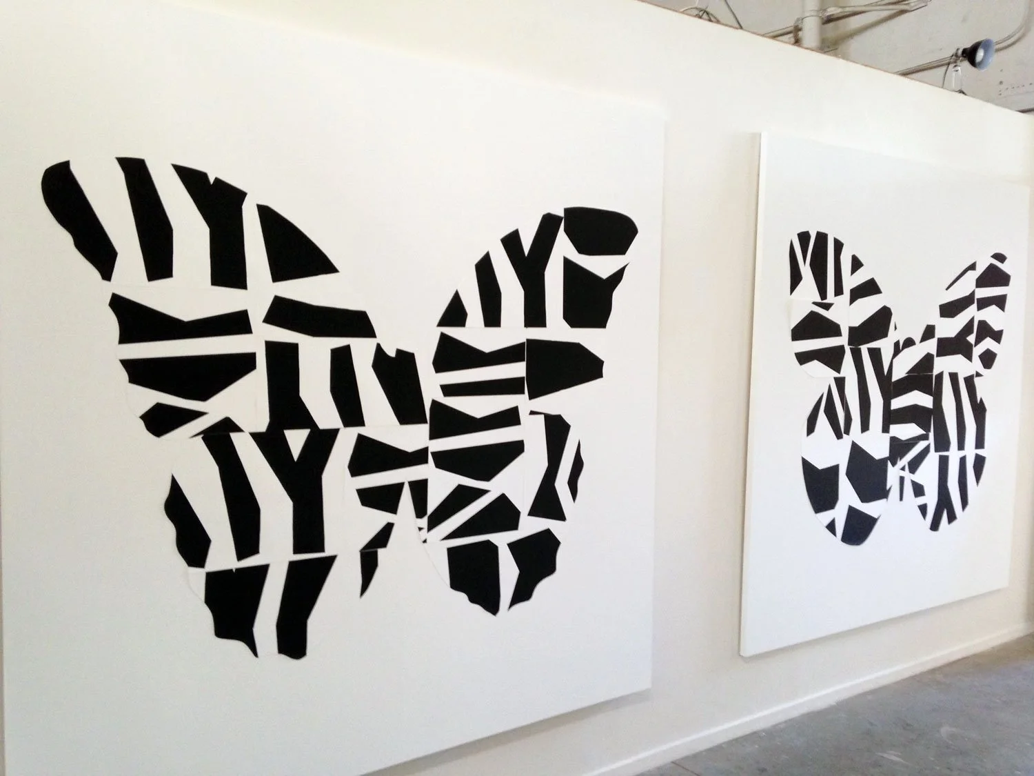 Razzle Dazzle Melanism, Installation View
Hiding in Plain Sight, juried 2-person show
The Compound Gallery, Oakland CA
2014