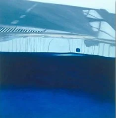 Reflection: on Crossing I. 
2004, oil on canvas. 36 x 36 inches.