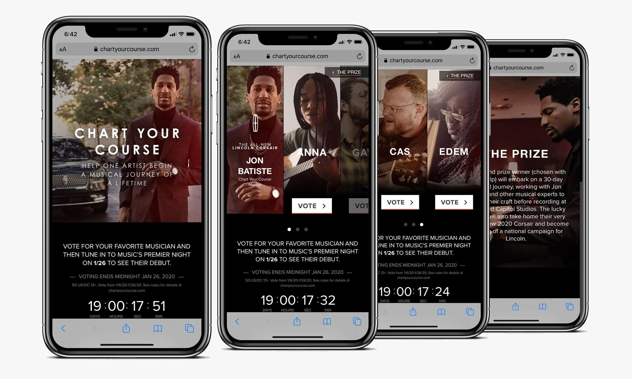 Mobile first voting website