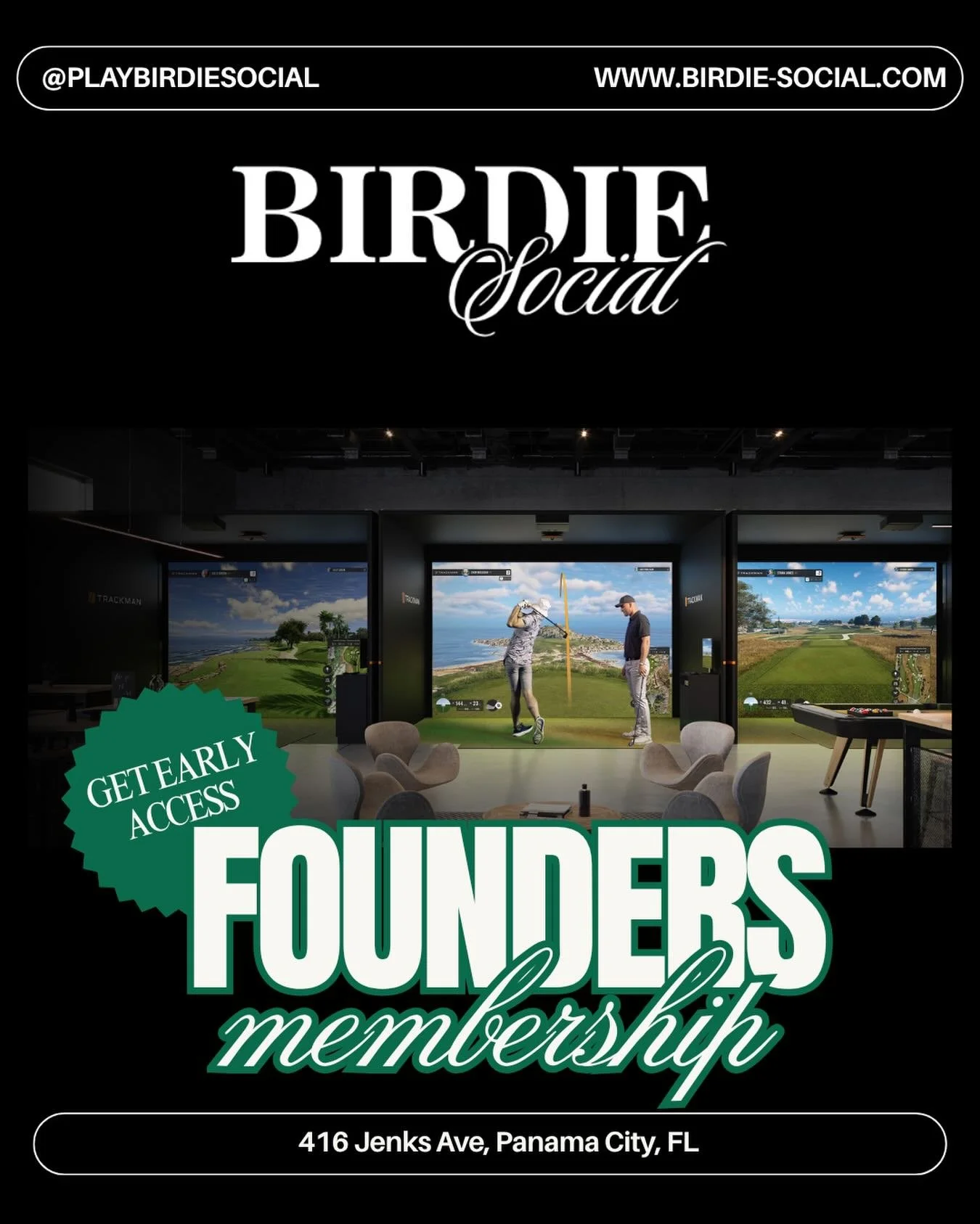 Be part of the beginning.

Founders Membership gives you early access, exclusive perks, and a place inside Birdie Social from day one.

Spots are limited by design.
Join before we open. ⛳️

#BirdieSocial #FoundersMembership #JoinTheClub #IndoorGolfEx