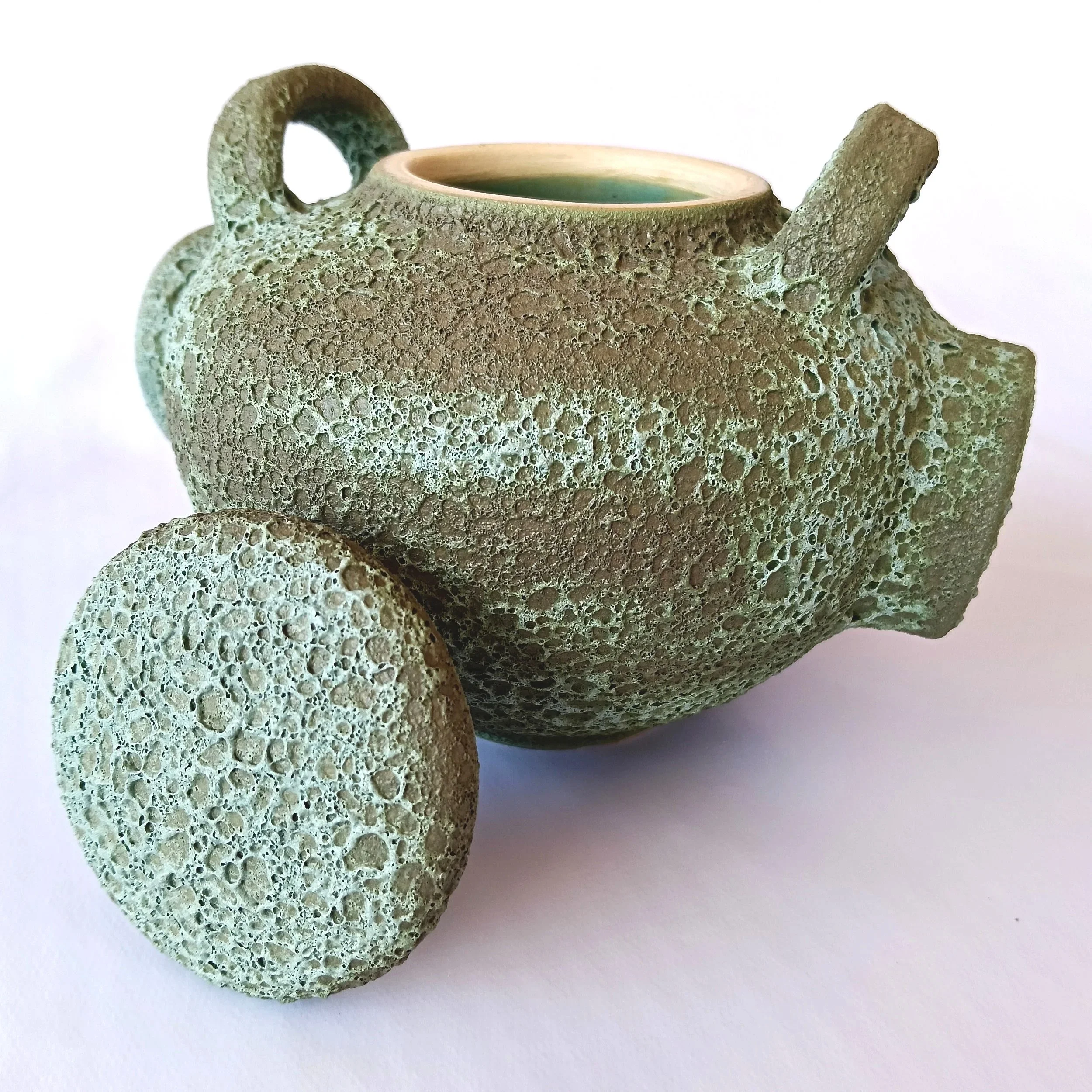 Crater Explorer Jar, 2024. Stoneware. Height: 11 cm