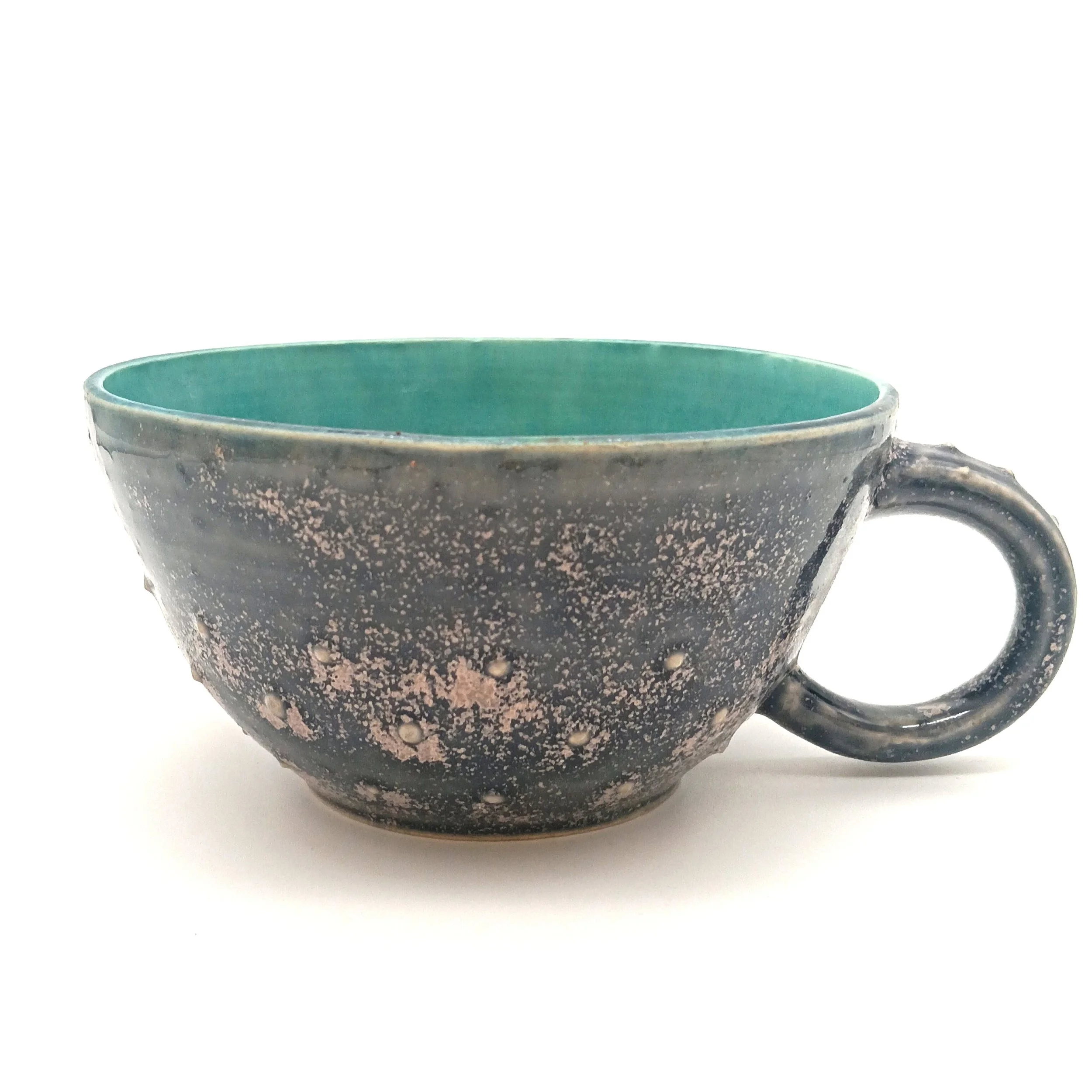 Cosmos / Jade Raised Dot Mug