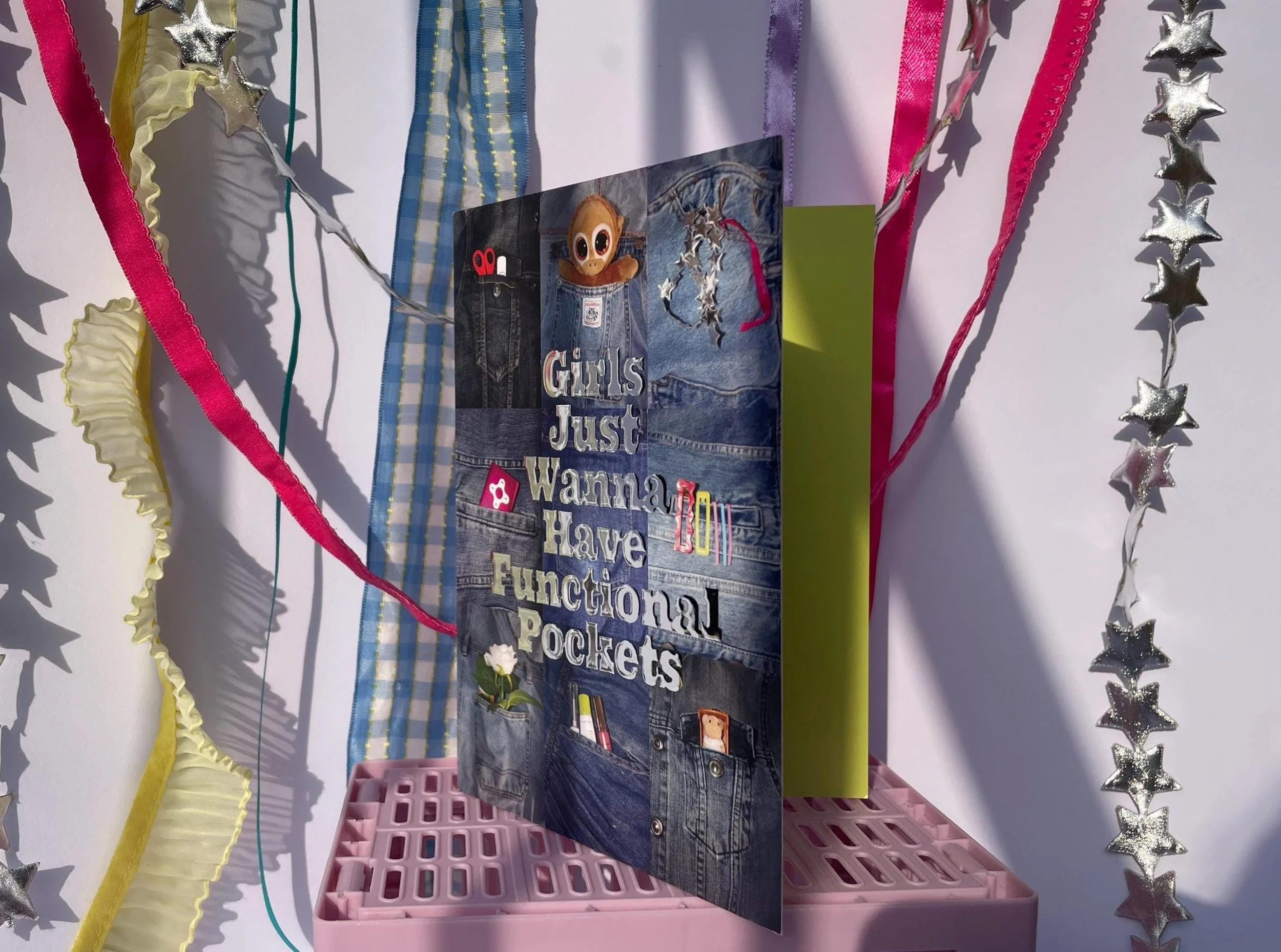 Girls Just Wanna Have Pockets A6 Greetings Card