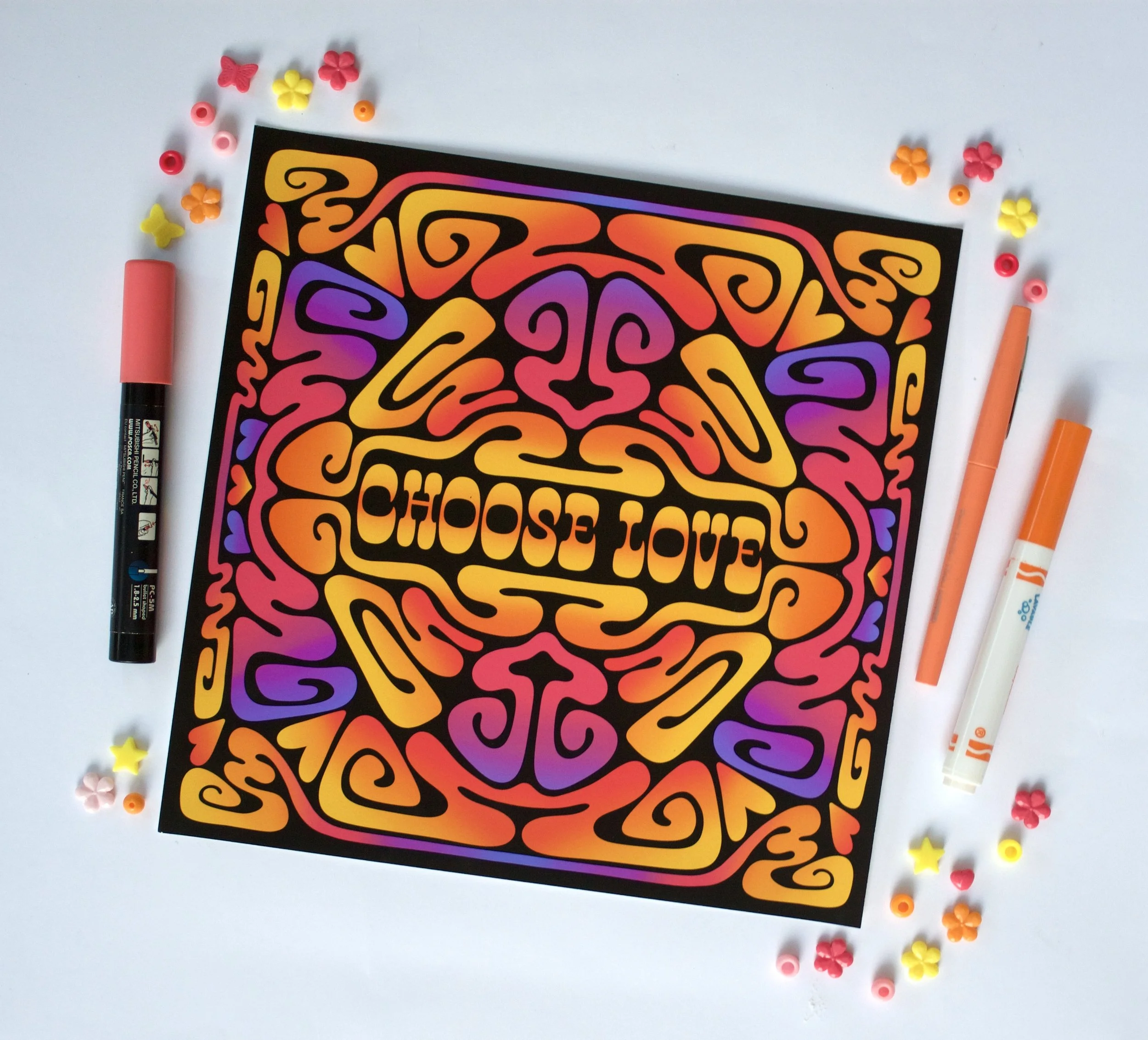 Choose Love 10x10in Print