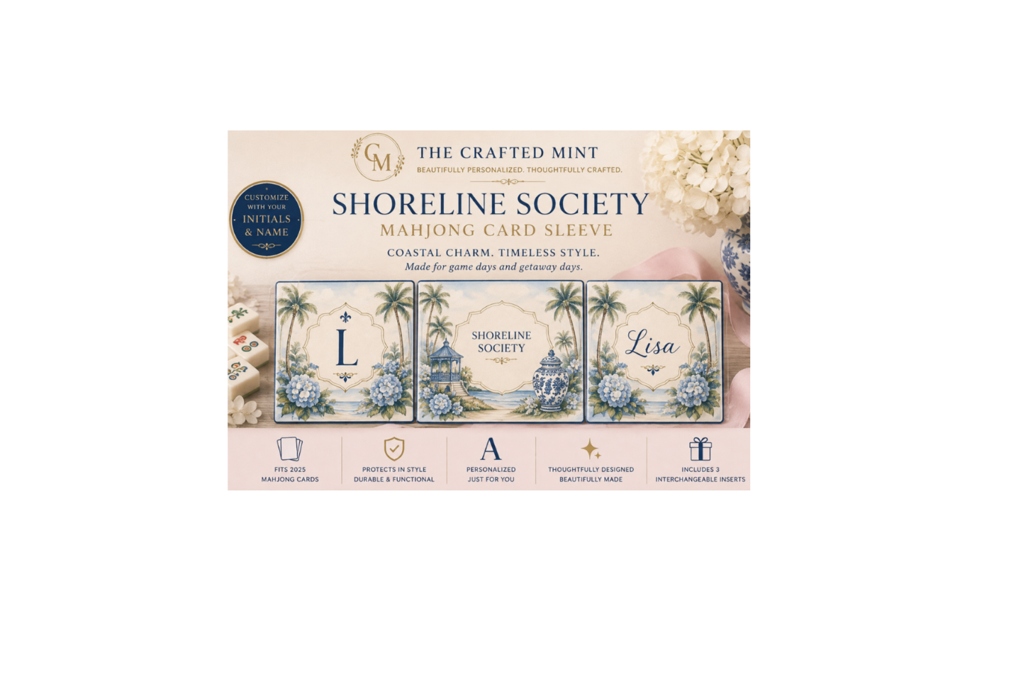 Mahjong Card Sleeve Shoreline Society