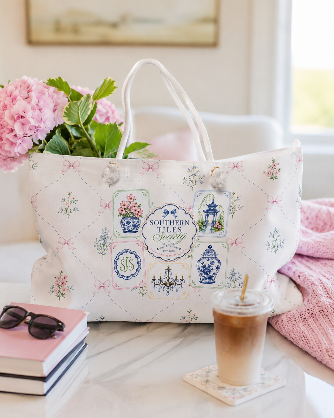 Southern Tiles Society Weekender Tote