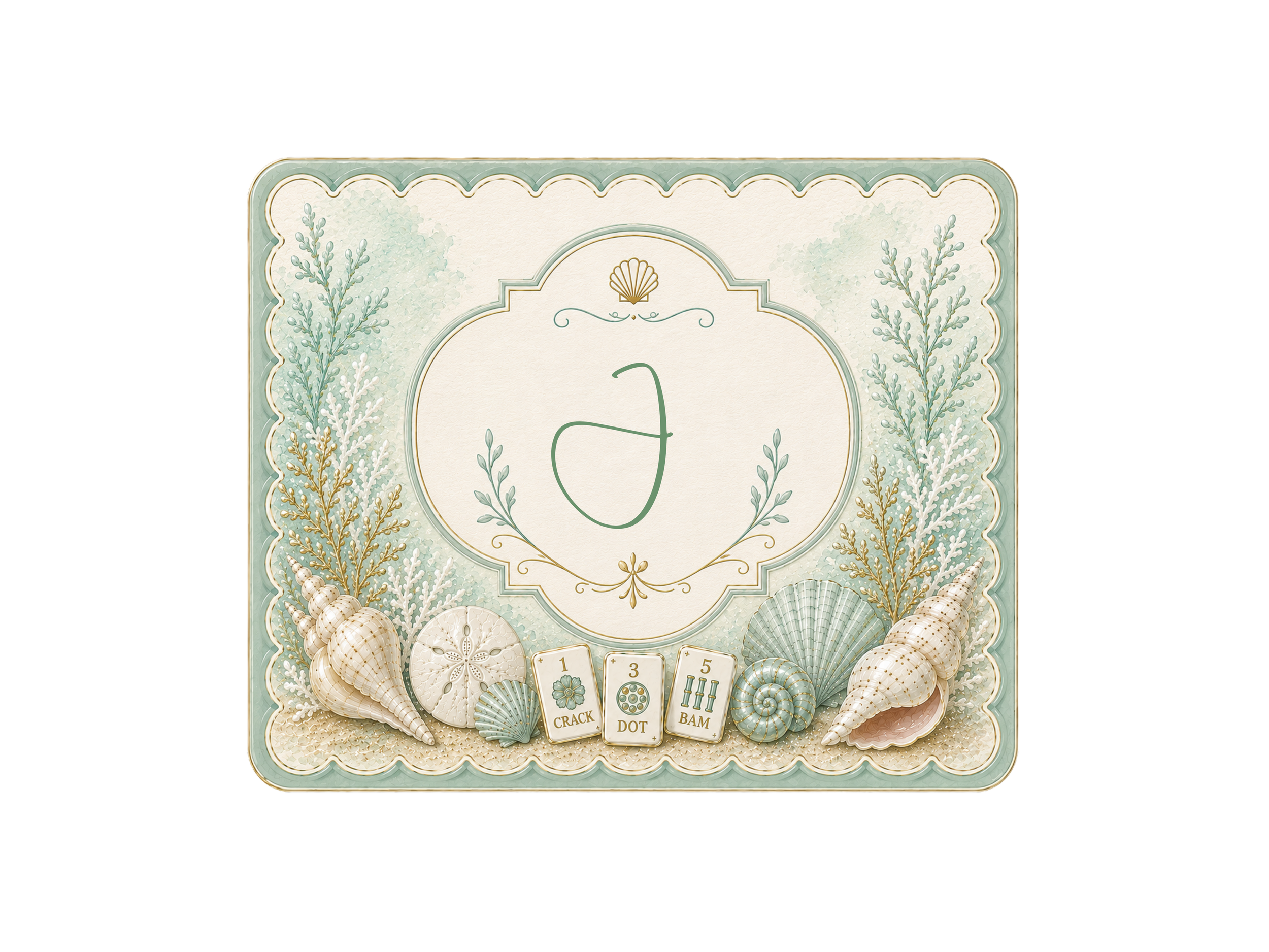 Personalized Mahjong Card Sleeve with 3 Custom Inserts