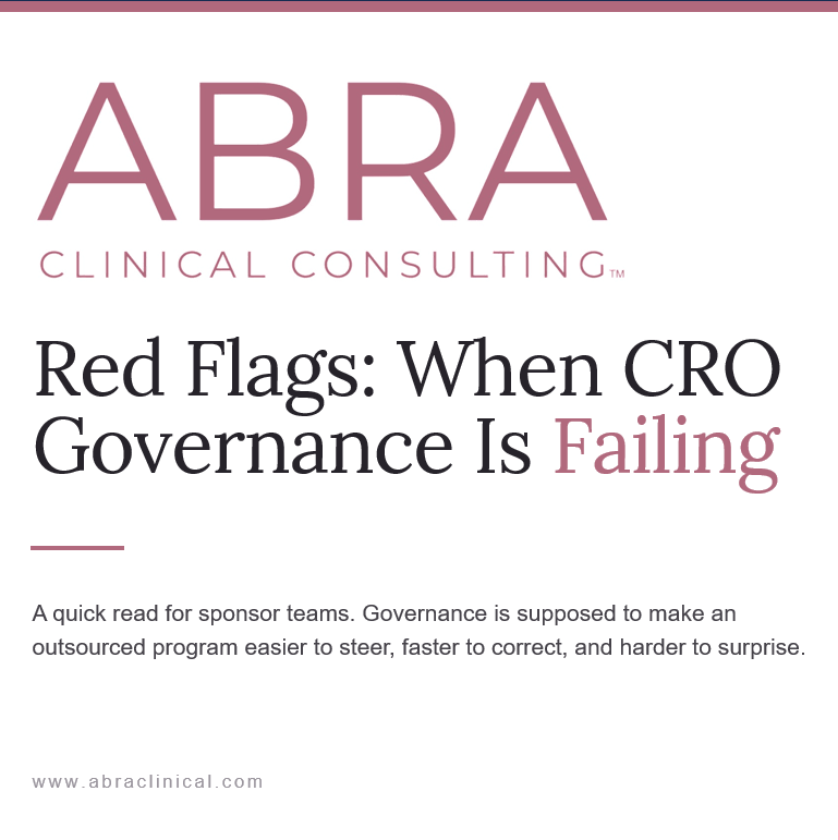 Red Flags:  When CRO Governance Is Failing