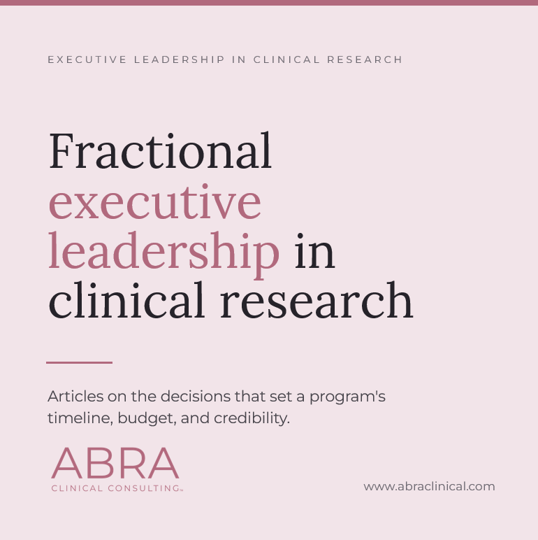Fractional COO vs. Full-Time Hire: Making the Right Call for Your Clinical Program