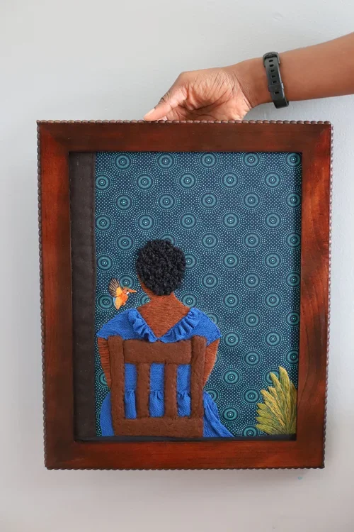 Stay awhile longer
Exploring grief in motherhood. A mother imploring her joy to stay awhile longer.

Made 2026 currently at Canadian Human Rights Museum Boutique.