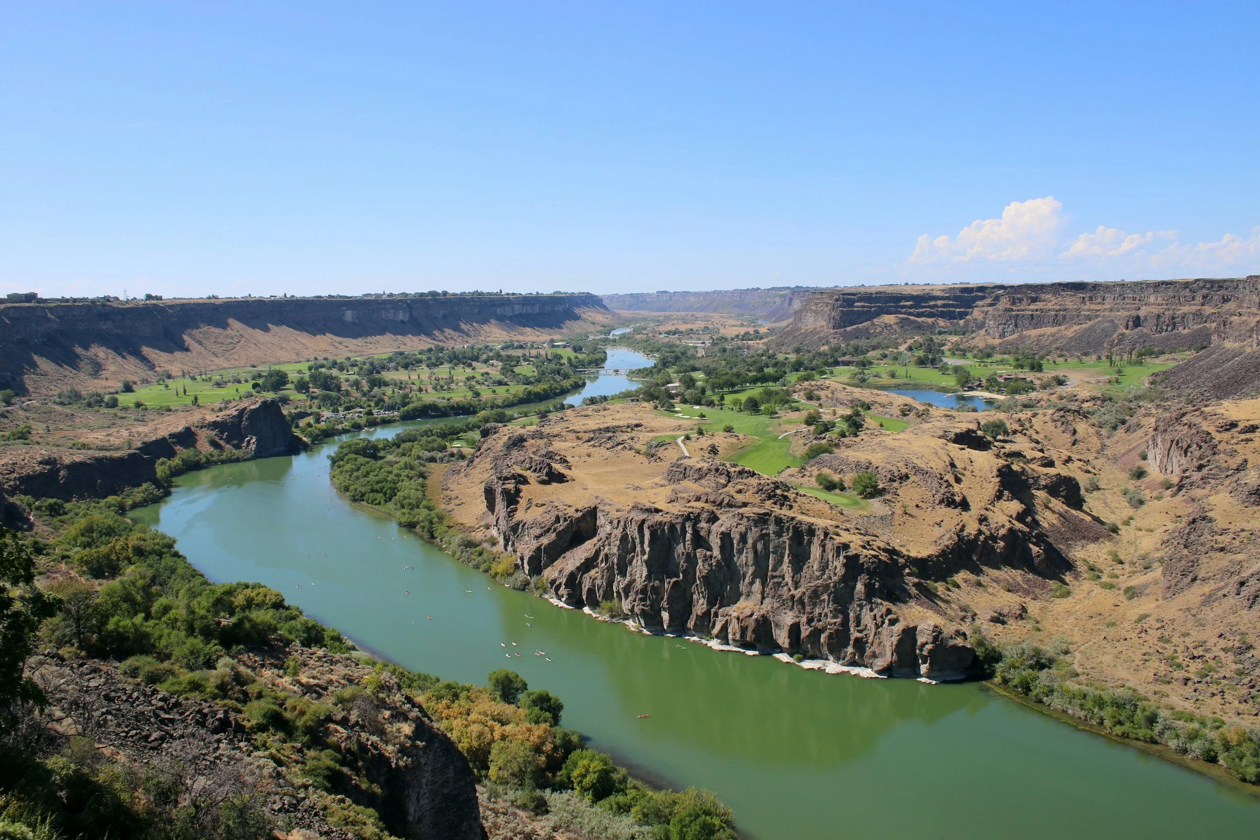 river bend in Idaho