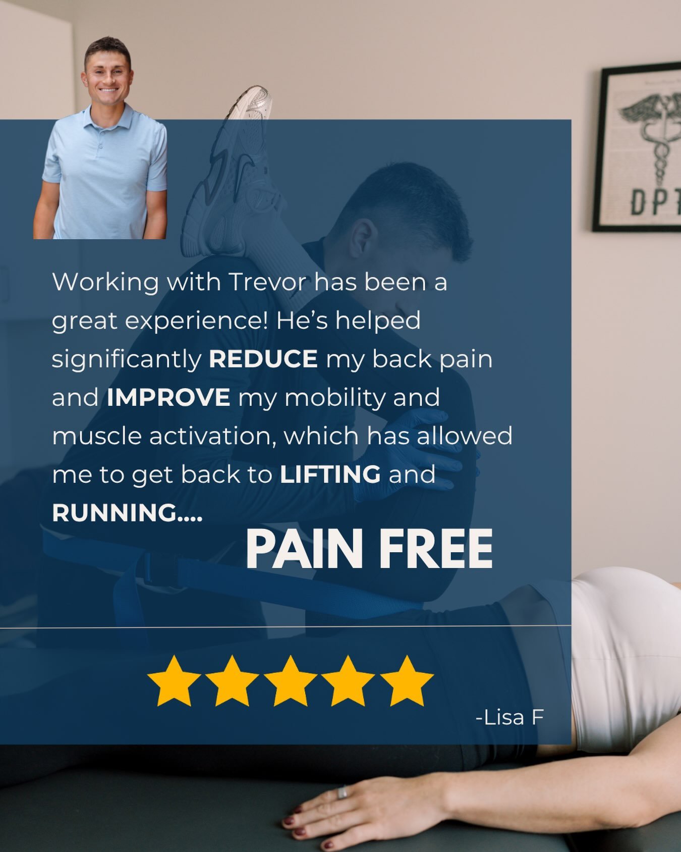 **Pain-free isn&rsquo;t just about feeling better. It&rsquo;s about getting back to what you love.**

Lisa came to Living Well dealing with back pain that was keeping her from lifting and running. With the right approach to mobility, strength, and mu