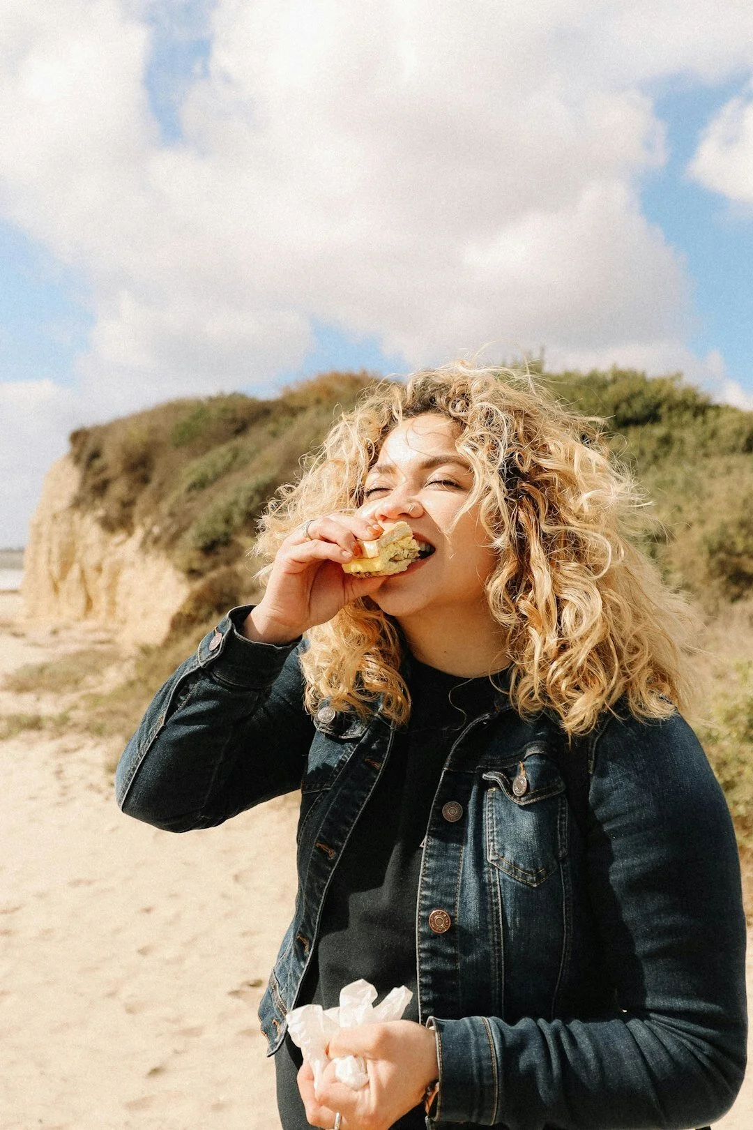 Woman enjoying meal after stopping GLP-1 medication