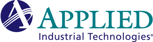 Logo of Applied Industrial Technologies with a stylized 'A' and the company name in teal and navy blue text.