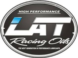 Oval logo with a black background and silver border, featuring the text 'HIGH PERFORMANCE IAT Racing Oils' and a subtitle 'THE NEXT GENERATION IN PERFORMANCE LUBRICANTS'.